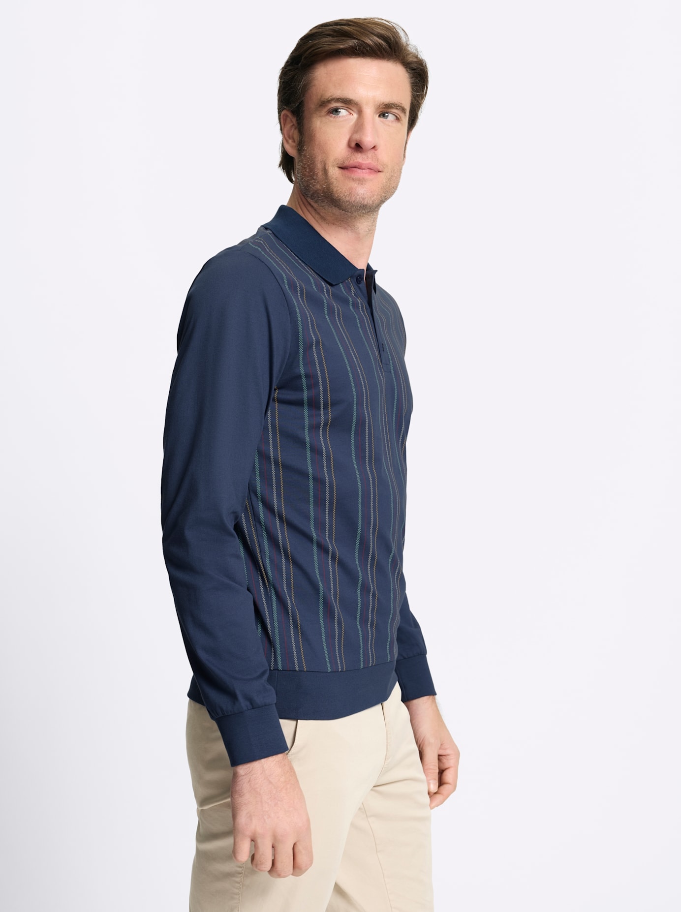 Marco Donati Poloshirt »Langarm-Shirt« 1