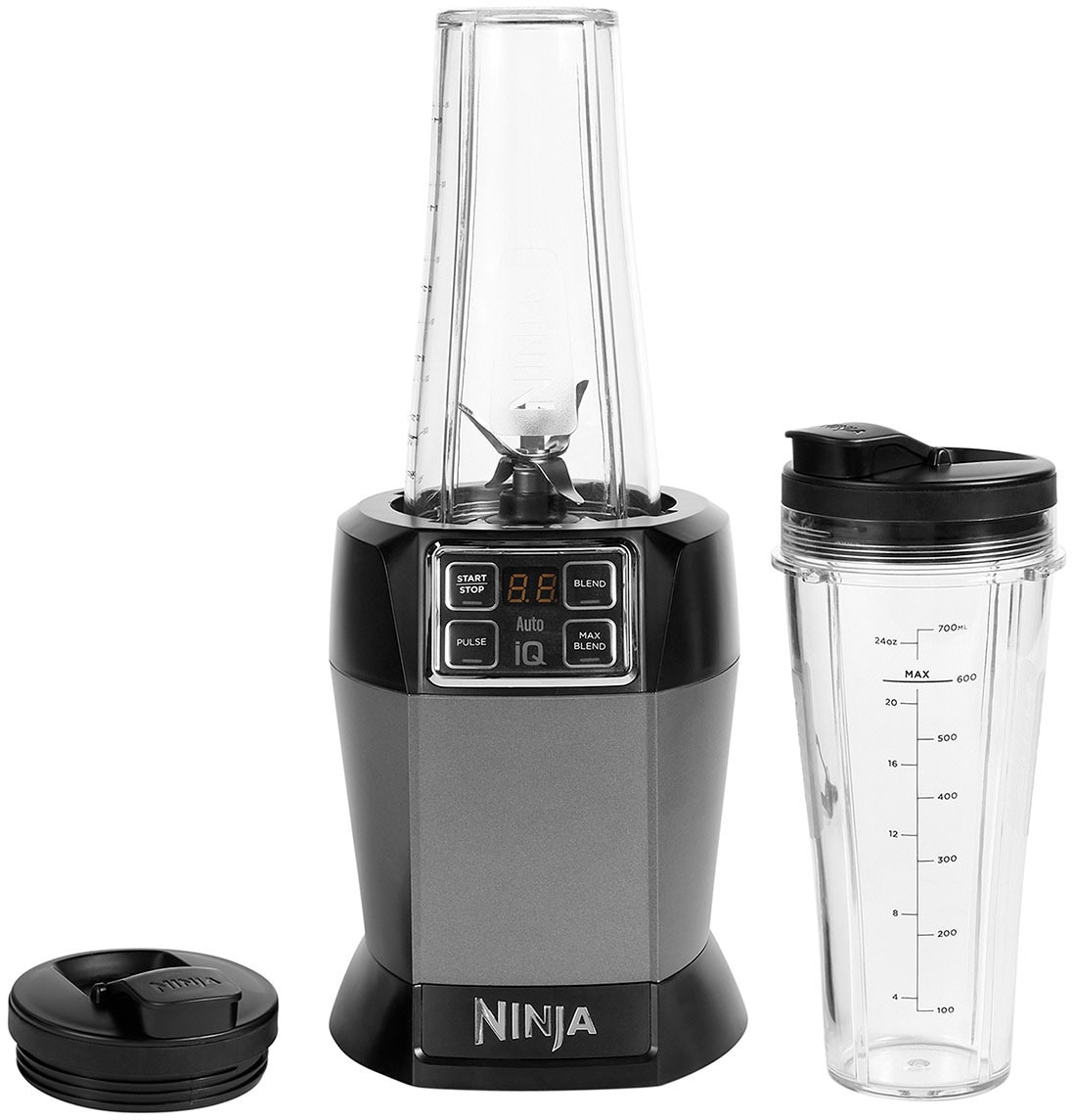 NINJA Smoothie-Maker »BN495EU«, 1000 W, incl. 2 x 0,7 L Becher & Becherdeckel mit Ausguss, mit Auto-iQ