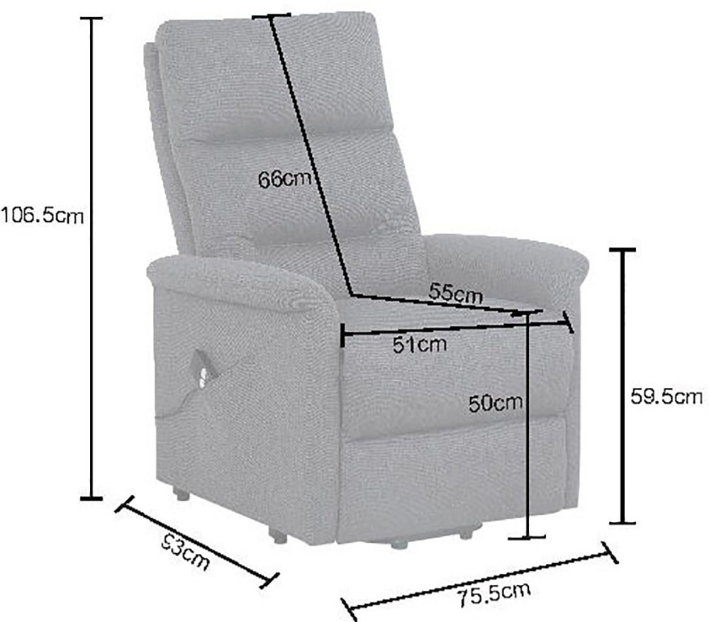 Home affaire Relaxsessel »SANCEY, TV-Sessel, Ruhesessel mit elektrischer Aufstehhilfe, Webstoff«, mit elektrischer Relax- und Liegefunktion
