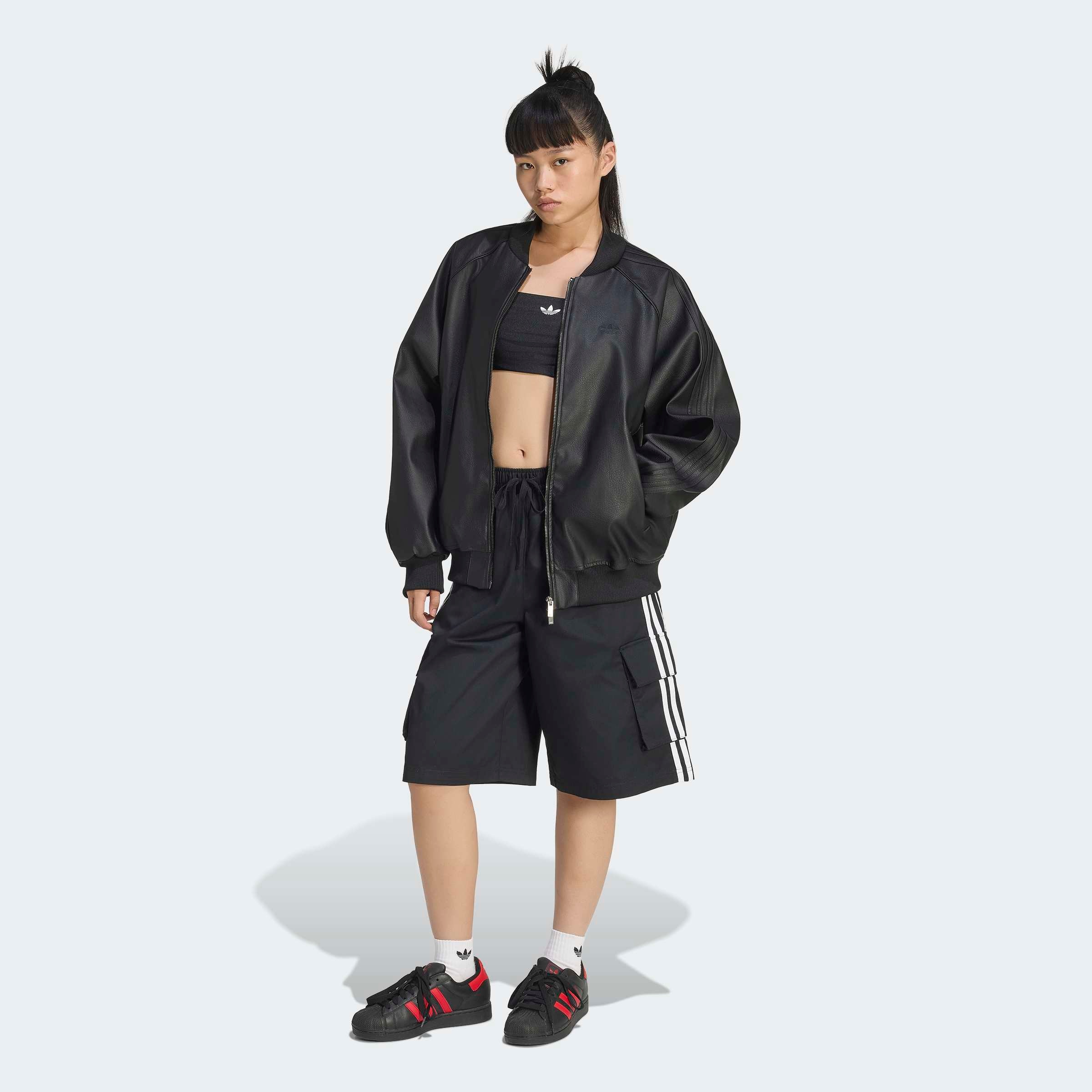 adidas Originals Outdoorjacke »PLTHR SST TT« für Erwachsene, mit Reißverschluss, aus Polyurethan