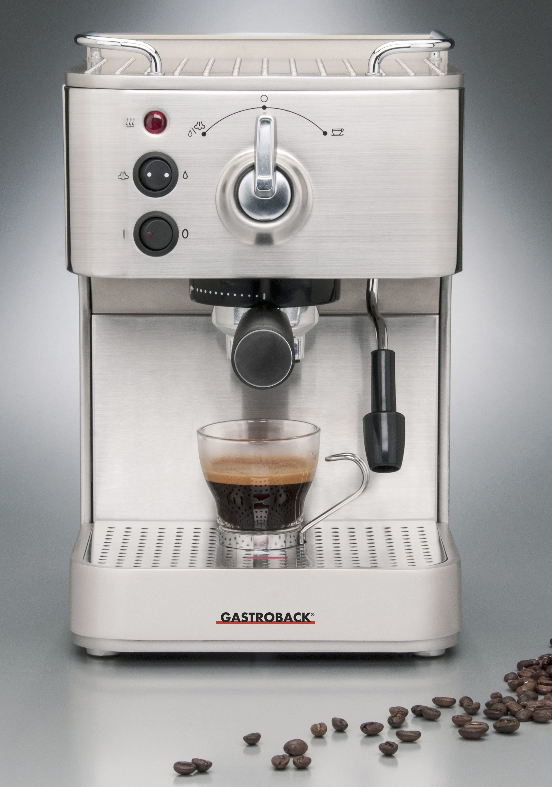 Gastroback Espressomaschine »Design Espresso Plus 42606« Siebträger, auch für Espressopads geeignet, inkl. Milchkännchen
