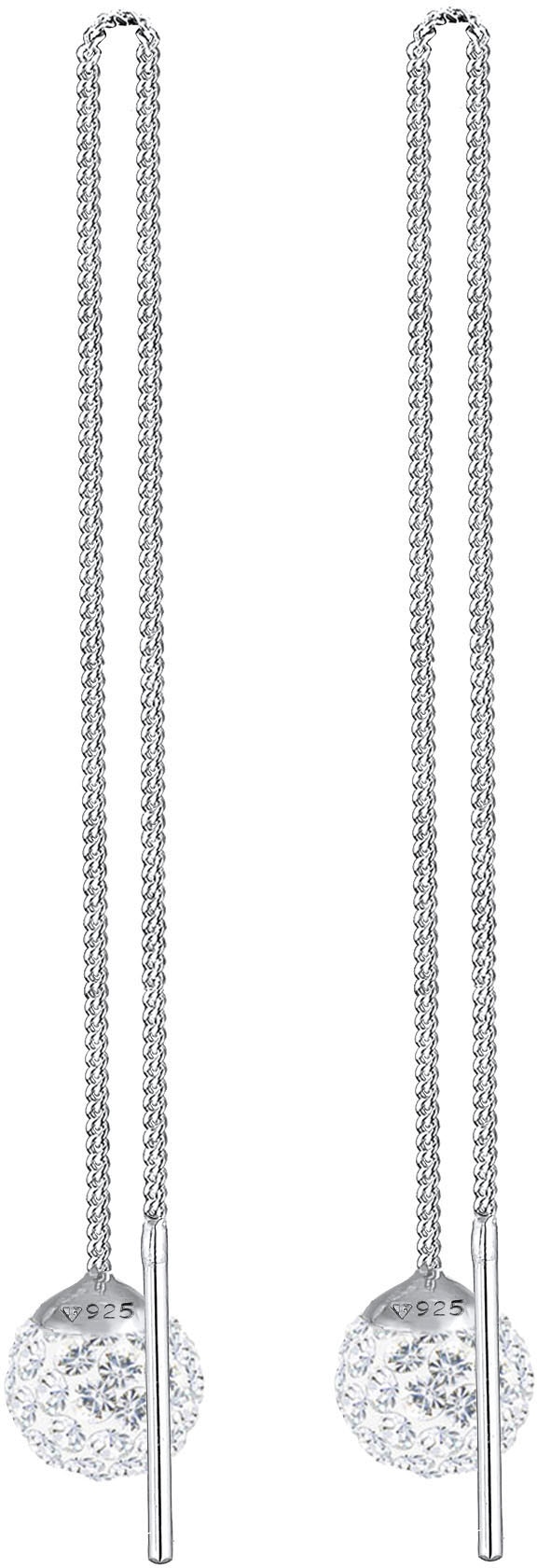 Elli Paar Ohrhänger »Schmuck Geschenk Silber 925 Ohrringe, 0312360811«, mit Glasstein