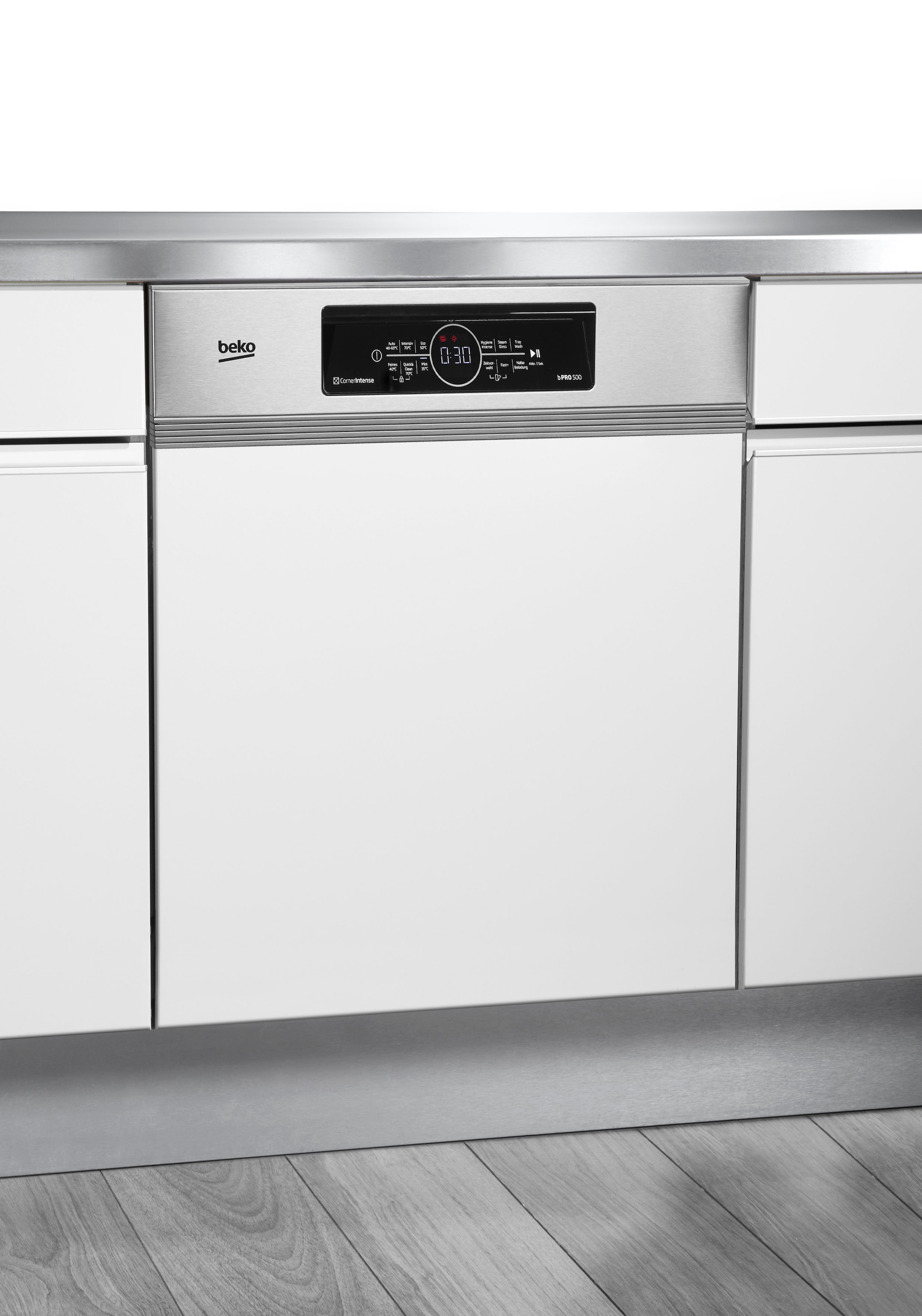 BEKO teilintegrierbarer Geschirrspüler »BDSN38440X 7696501677«, BDSN38440X 7696501677, 14 Maßgedecke