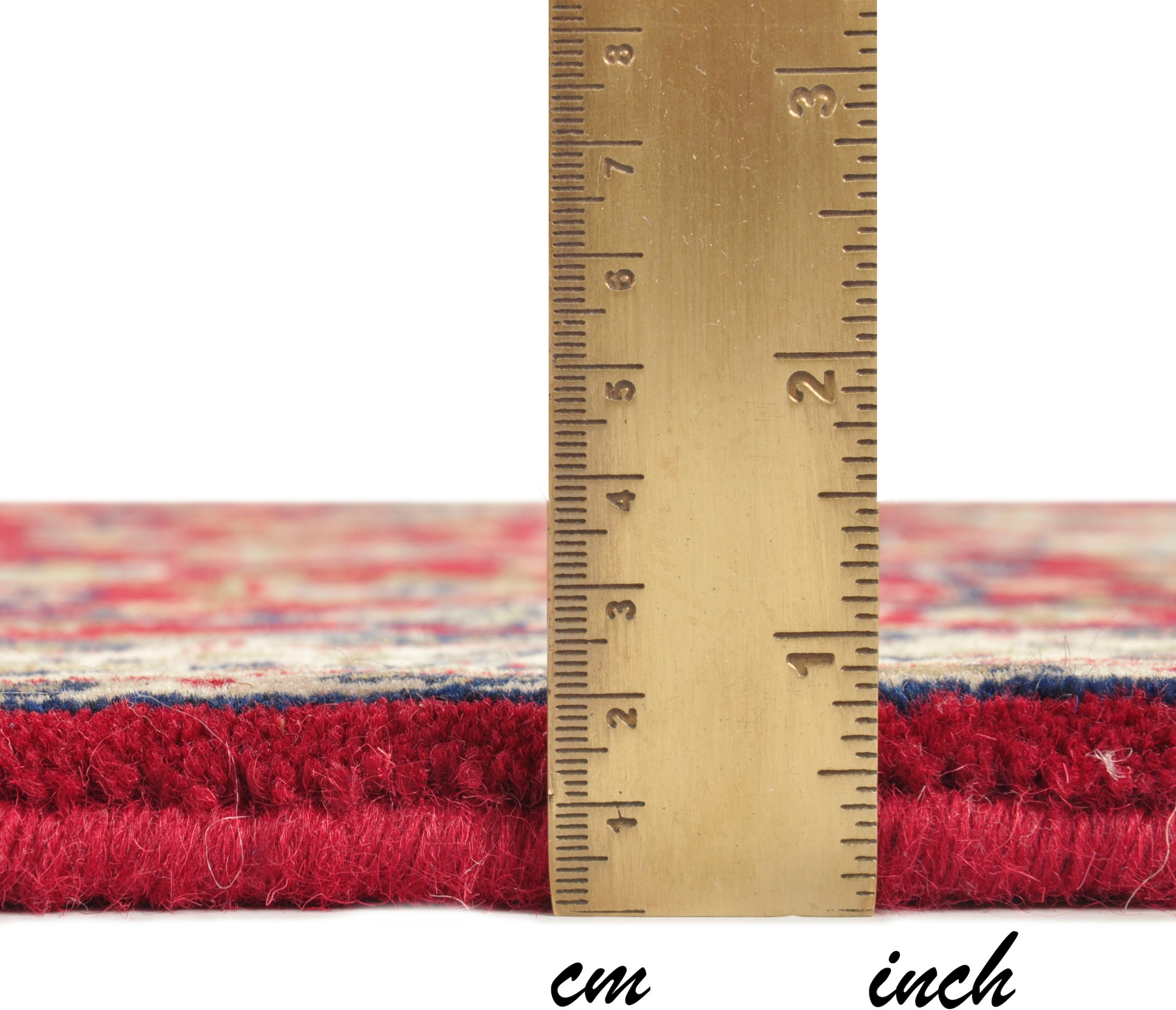 THEKO Orientteppich »Benares Isfahan« rechteckig 12 mm Höhe reine Wolle, handgeknüpft, mit Fransen