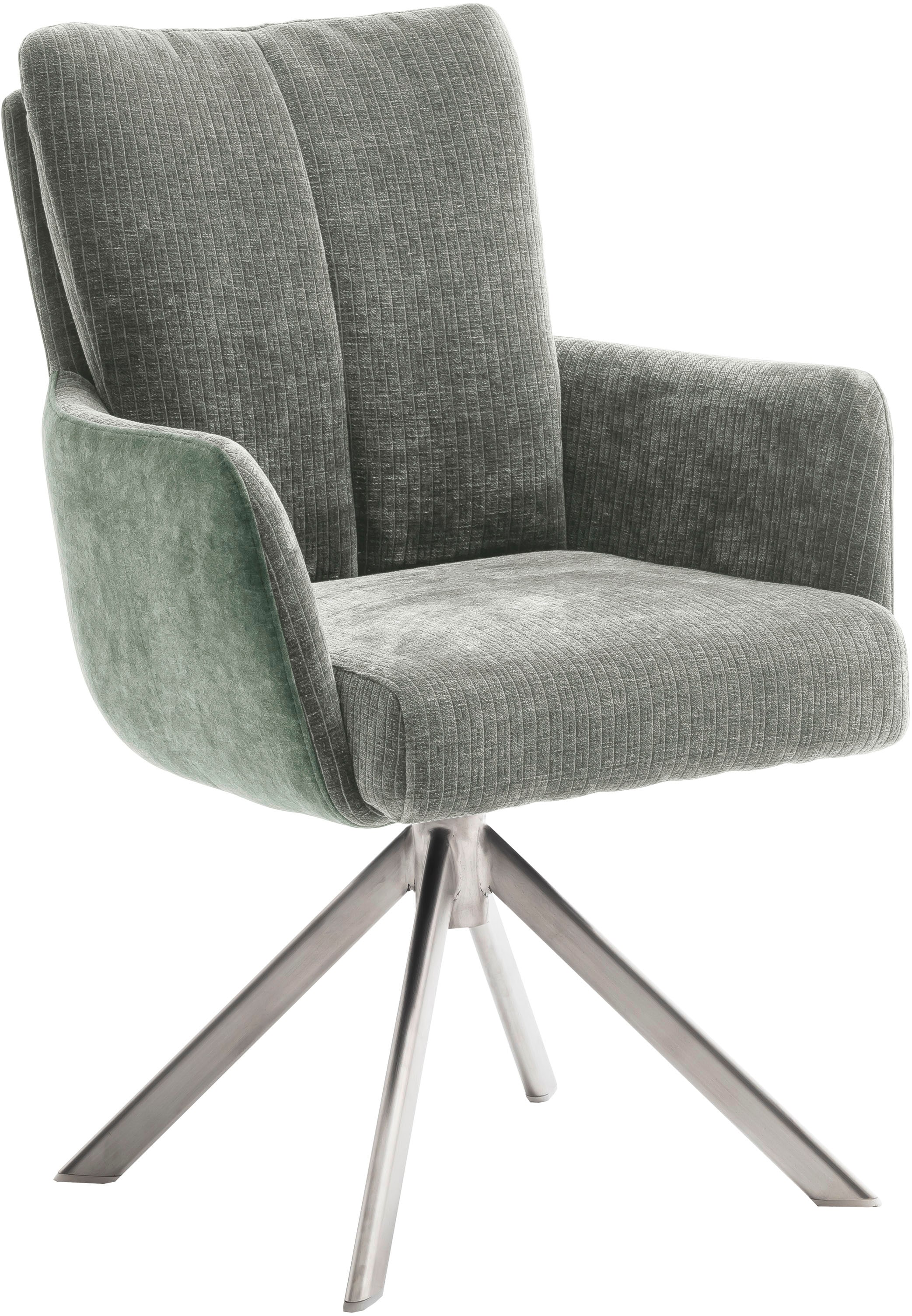 MCA furniture Esszimmerstuhl »MALIA« () (Set, 2 Stck), 360° drehbar, Taschenfederkern, Sitzhöhe ca. 49 cm
