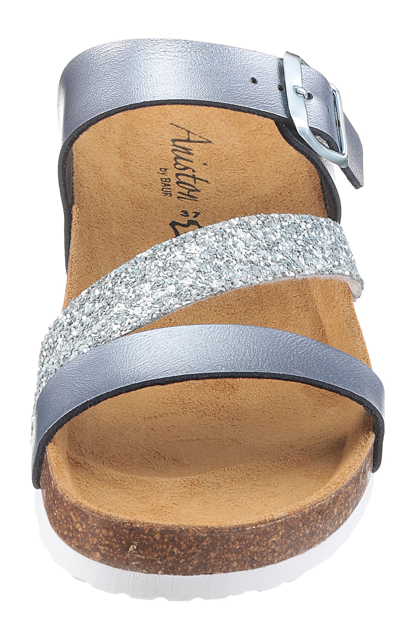 Aniston SHOES Keilpantolette, Sommerschuh, Strandschuh, Hausschuh, Glitter - NEUE KOLLEKTION