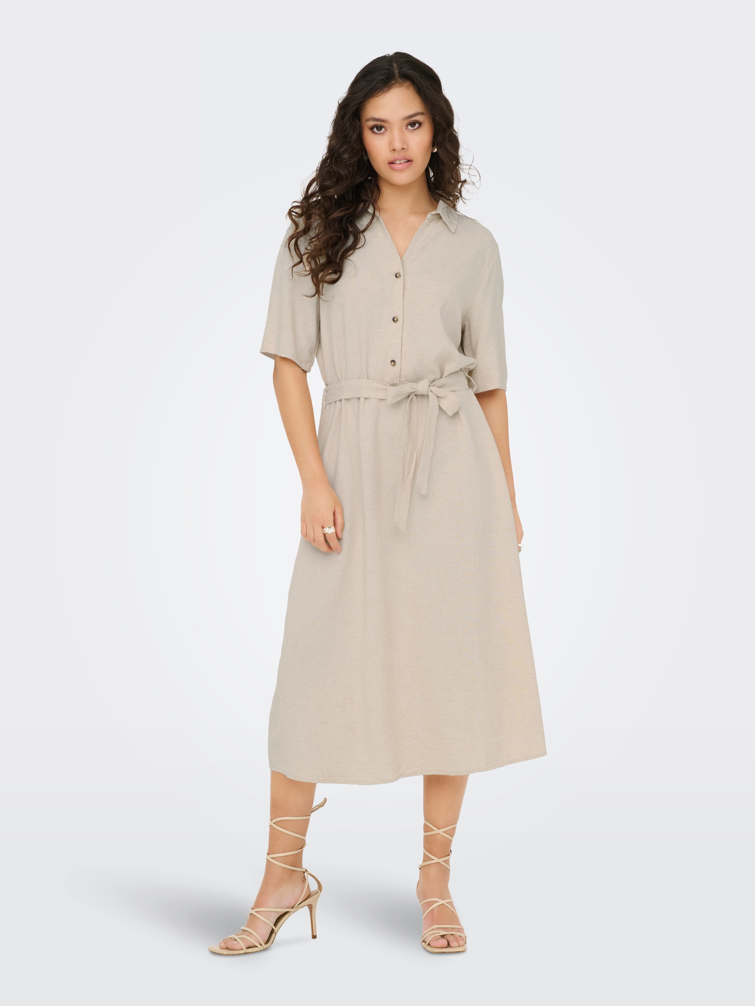 JDY Blusenkleid »JDYSAY 2/4 MIDI SHIRT DRESS WVN NOOS«