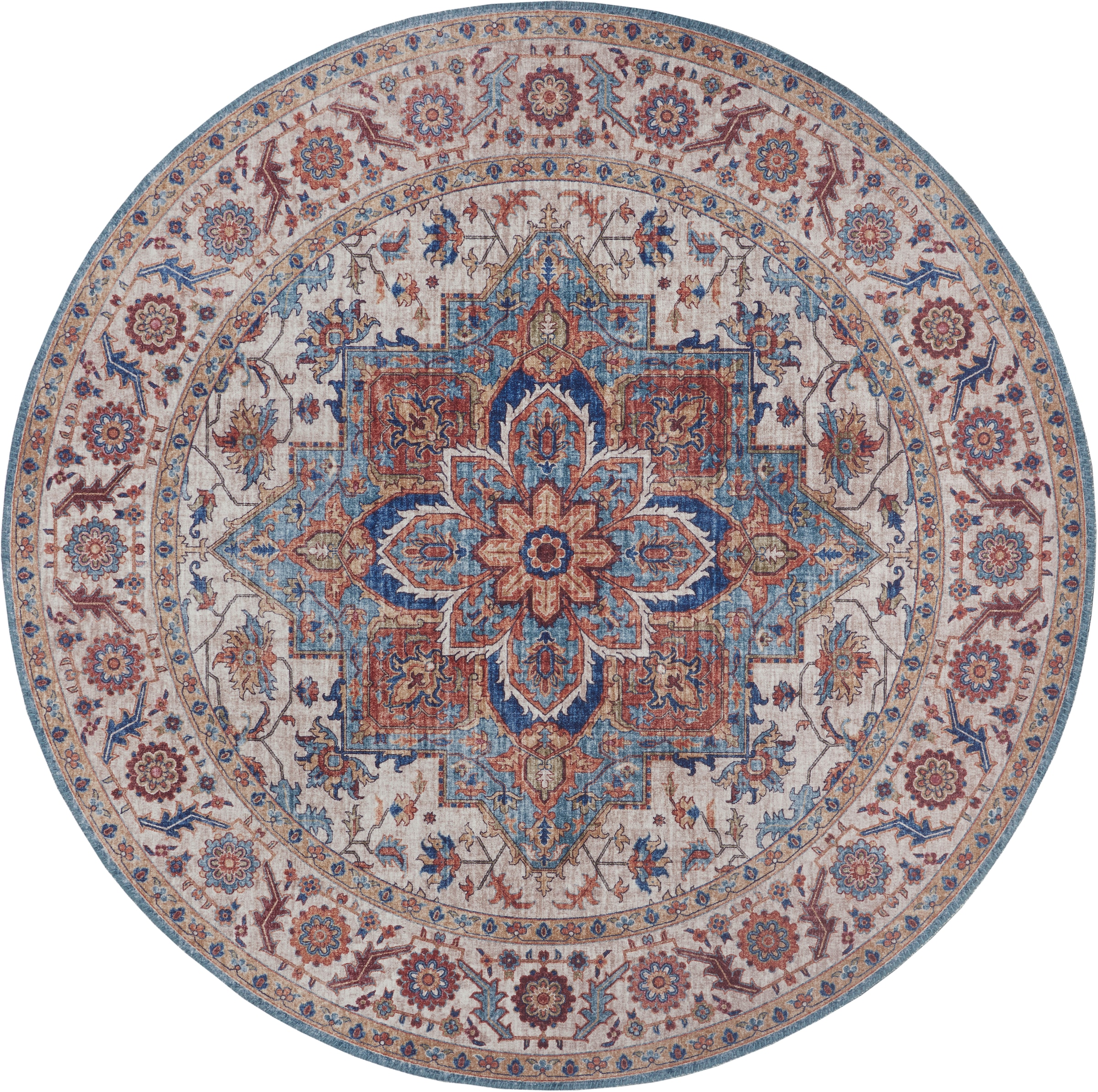 HANSE Home Teppich »Anthea«, rund, 5 mm Höhe, Orientalisch, Orient, Vintage, Wohnzimmer, Schlafzimmer, Esszimmer