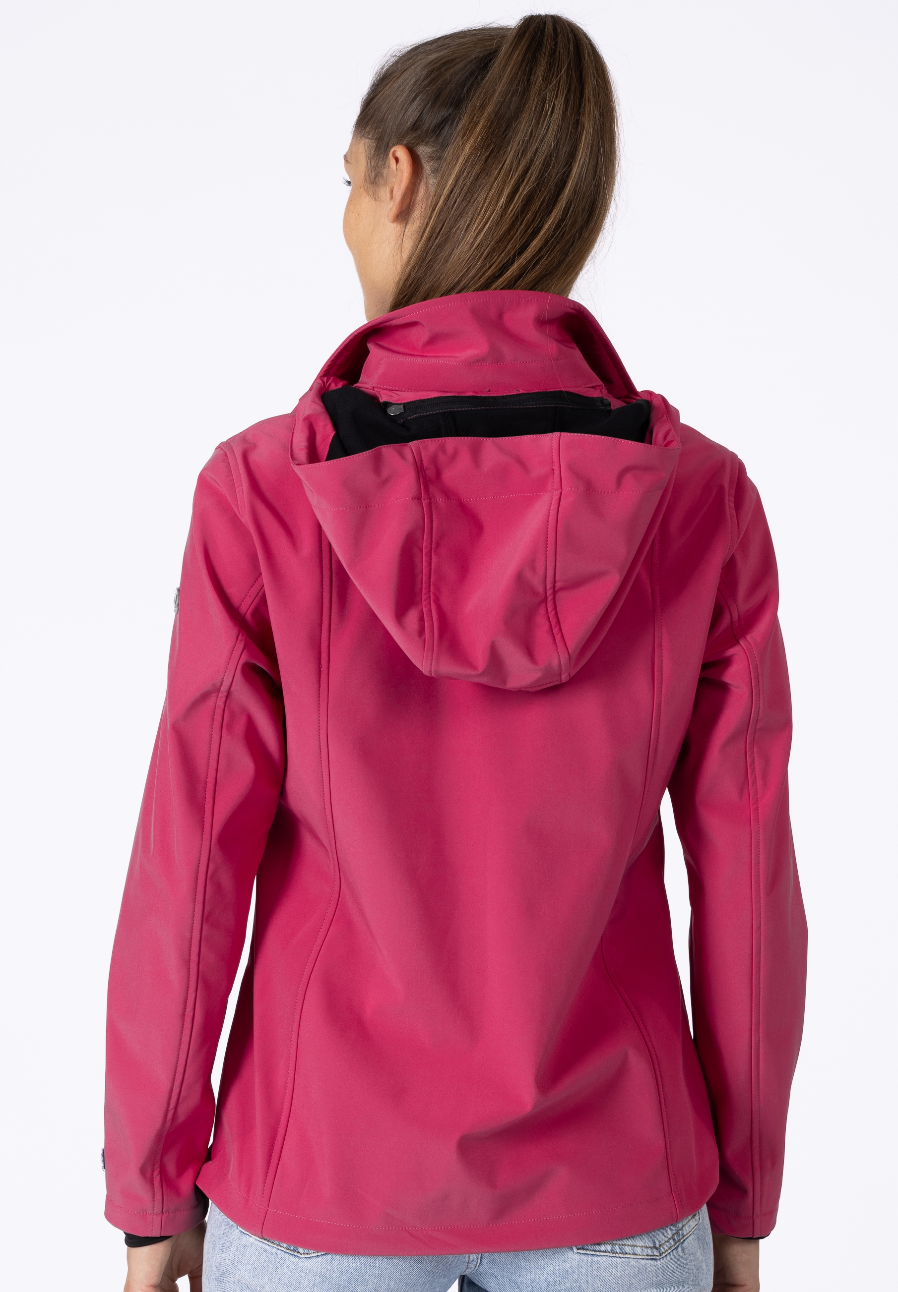 DEPROC Active Softshelljacke »DECORAH PEAK V WOMEN«, mit abnehmbarer Kapuze