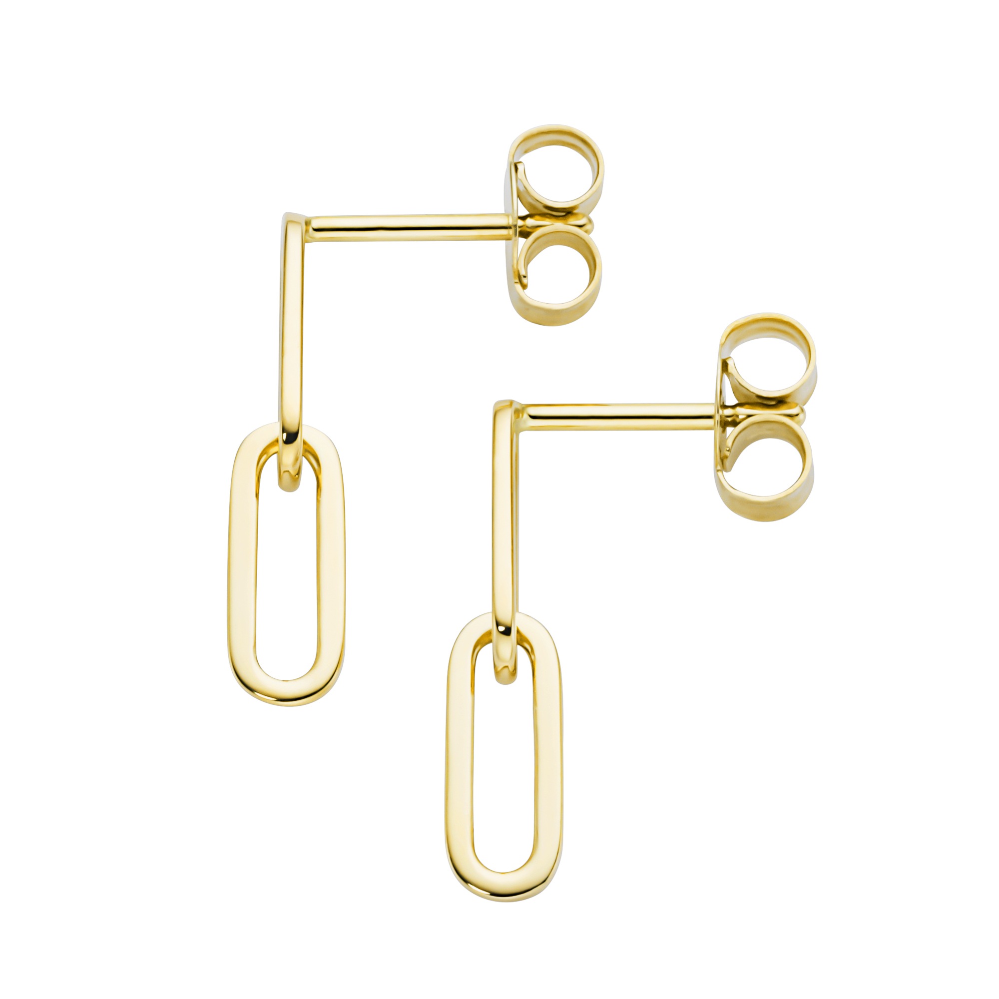 Luigi Merano Paar Ohrstecker »Ohrstecker mit ovalen Gliedern, Gold 375«