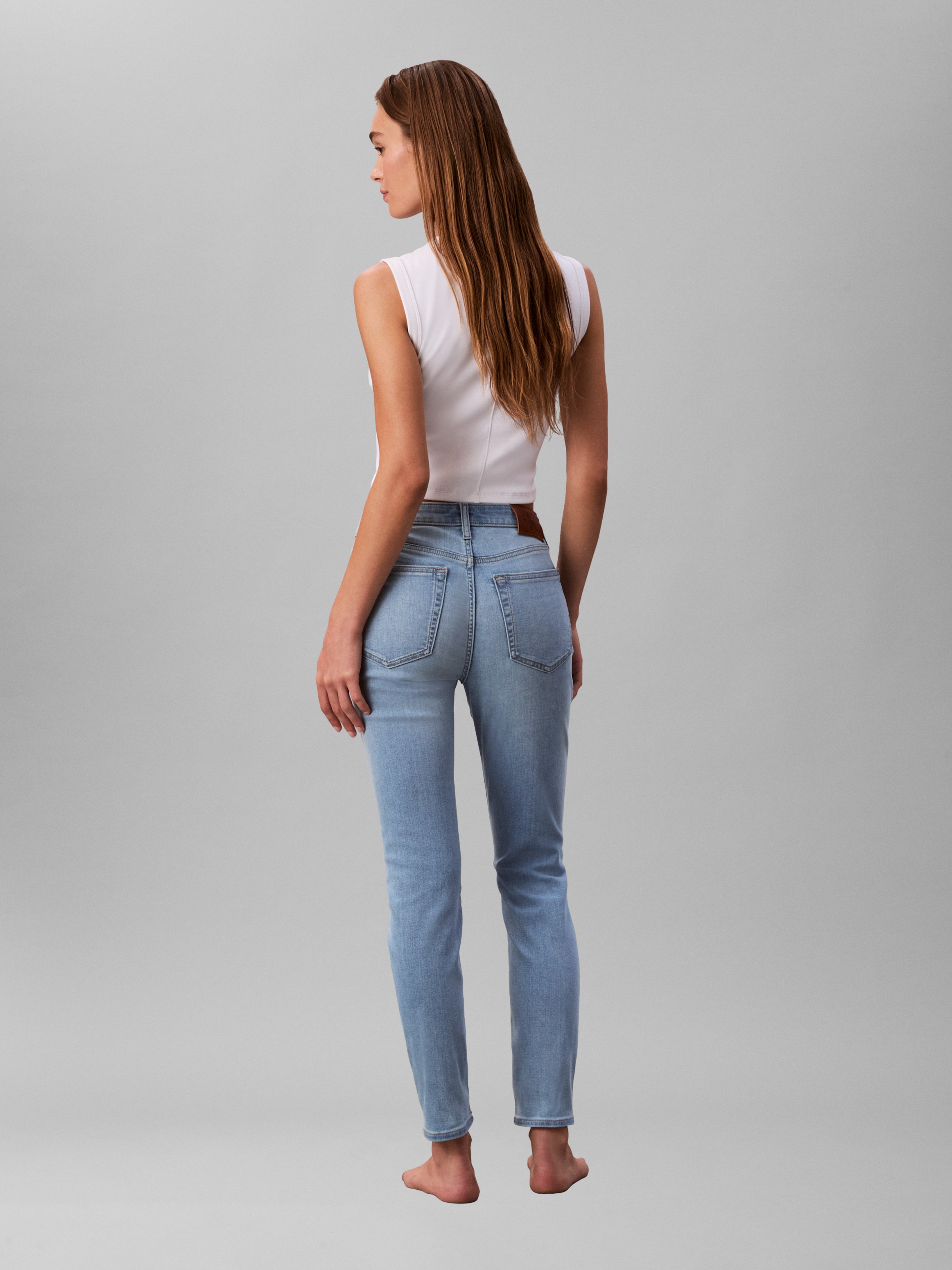 Calvin Klein Jeans Skinny-fit-Jeans »MID RISE SKINNY« Mit Gürtelschlaufen