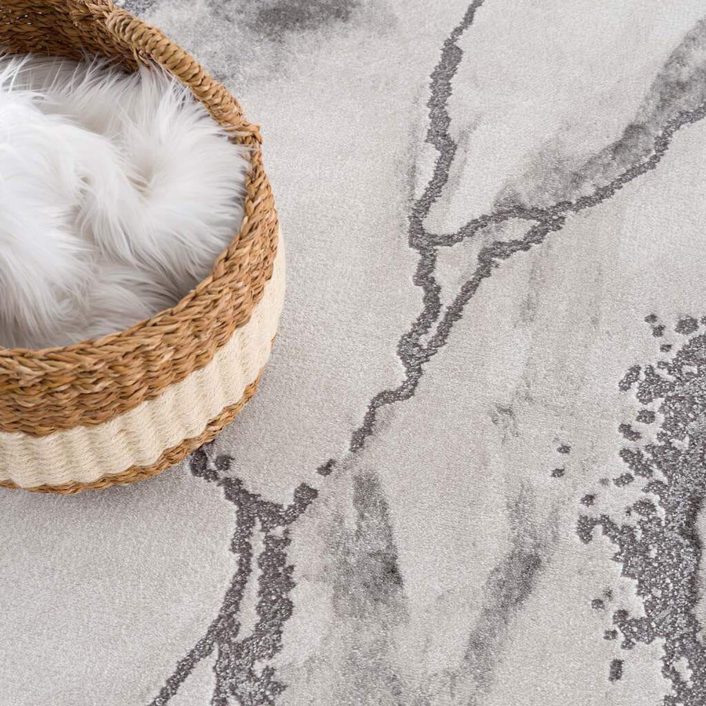 Carpet City Teppich »Chic« rechteckig 11 mm Höhe Kurzflor, Abstrakt, Marmor, Modern, Weicher Flor