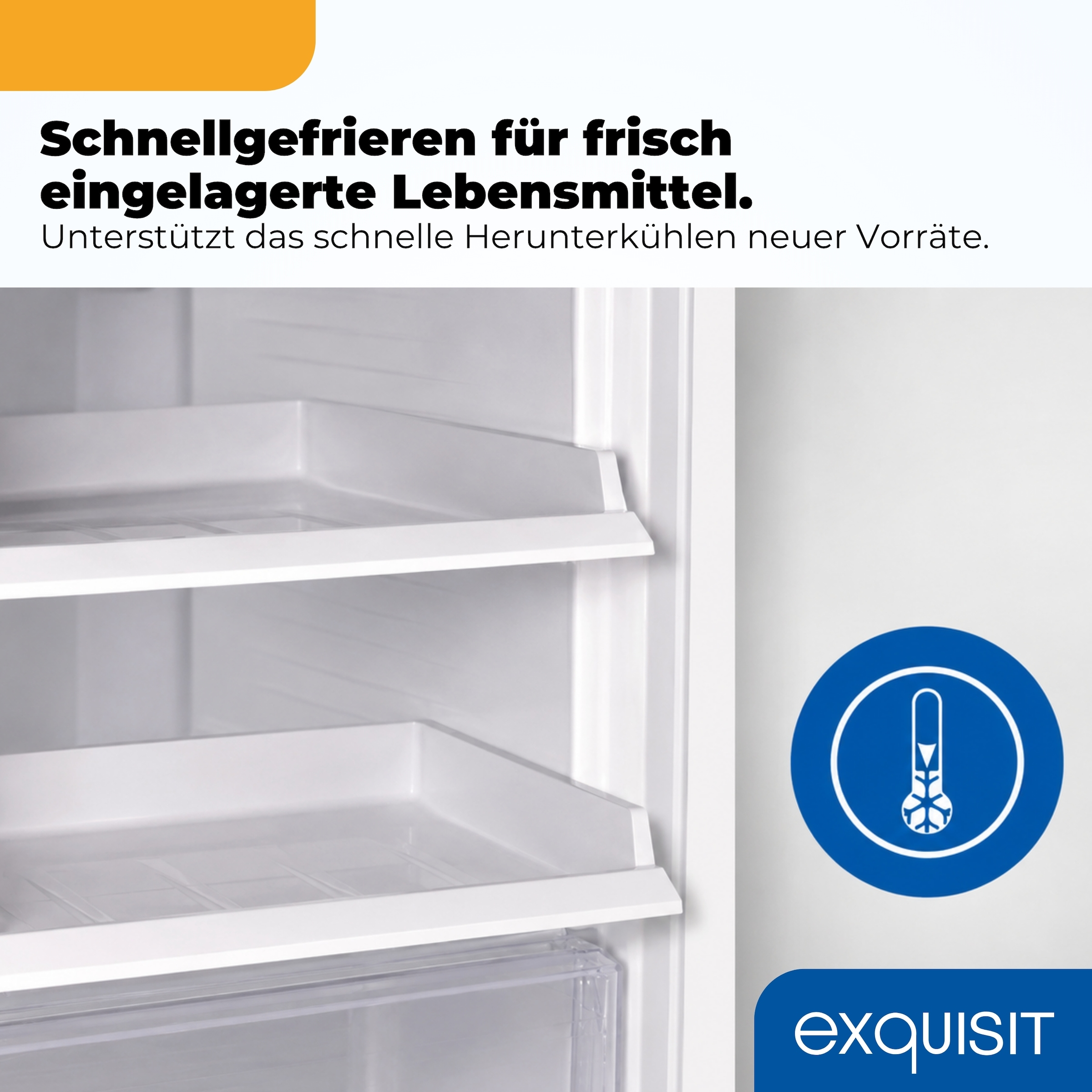 exquisit Gefrierschrank »GS271-NF-H-040C« 170 cm hoch 54,5 cm breit Viel Platz, starke Gefrierleistung & flexible Anpassung für den Alltag