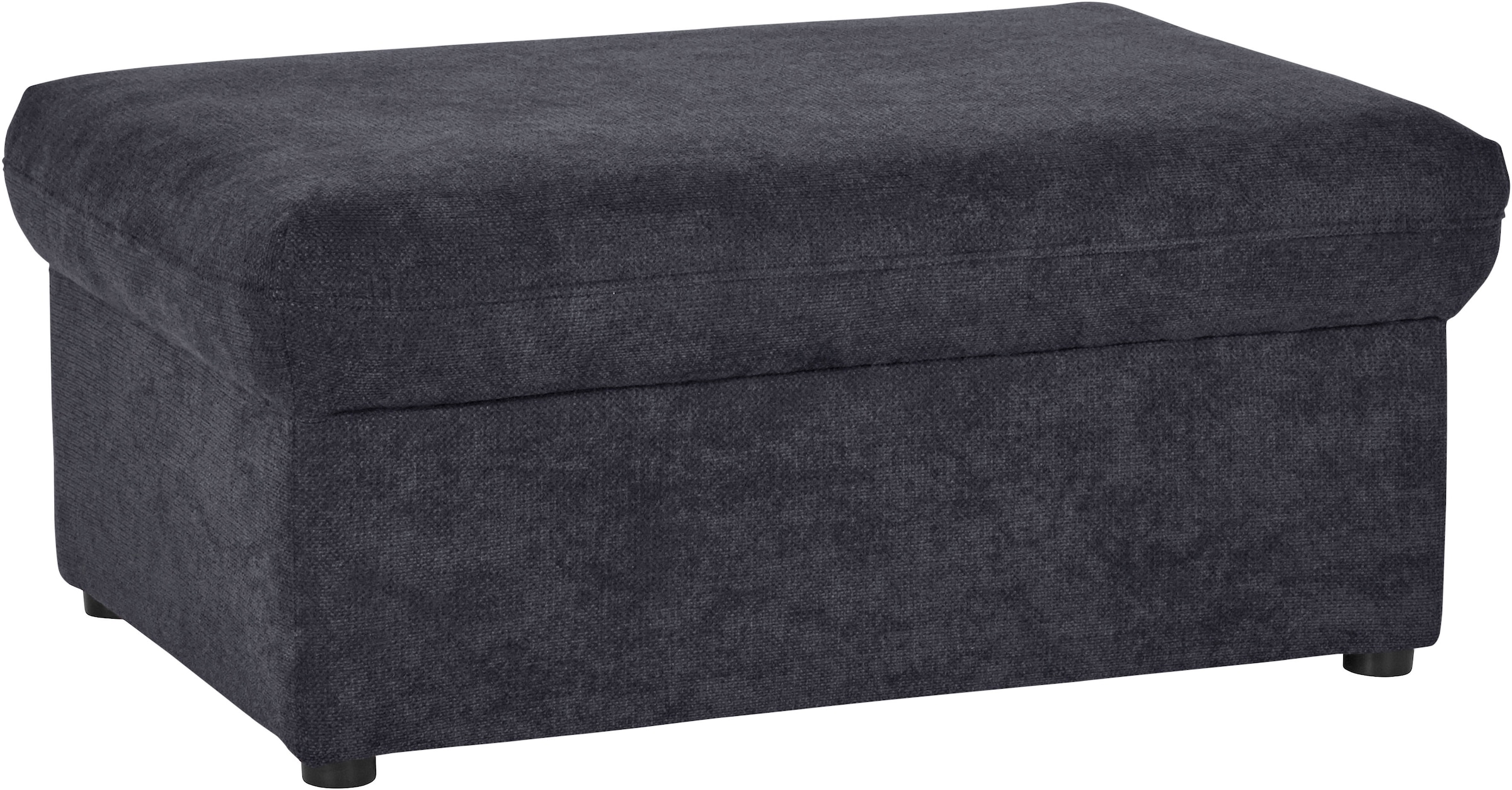 DOMO collection Hocker »Topper«, mit Wellenunterfederung, auf Kunststoffgleitern