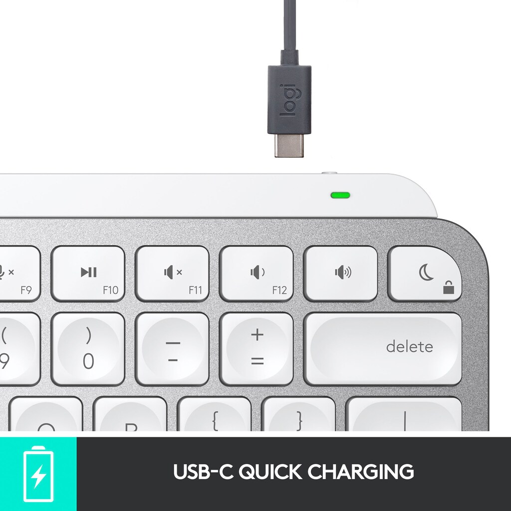 Logitech Wireless-Tastatur »MX Keys Mini For Mac«, (Fn-Tasten-Multimedia-Tasten)
