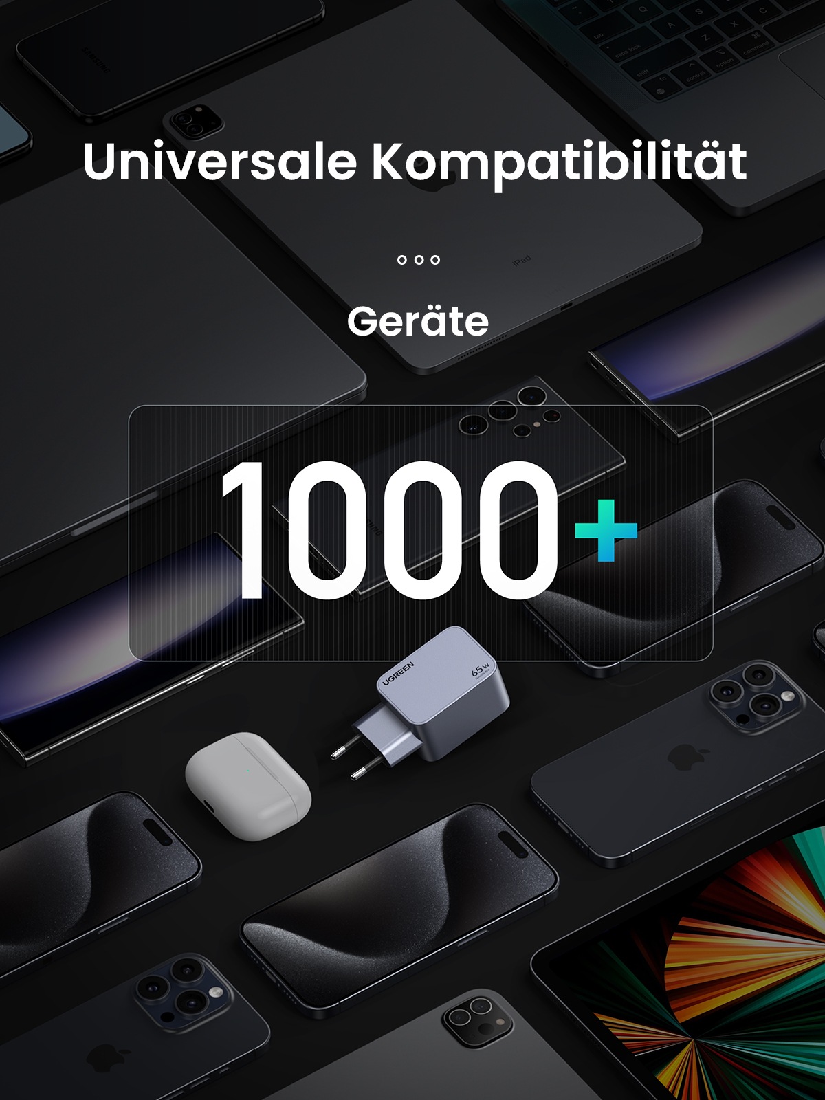 UGREEN Schnelllade-Gerät »Nexode Pro 65W 3-Port GaN Fast Charger Set X755«