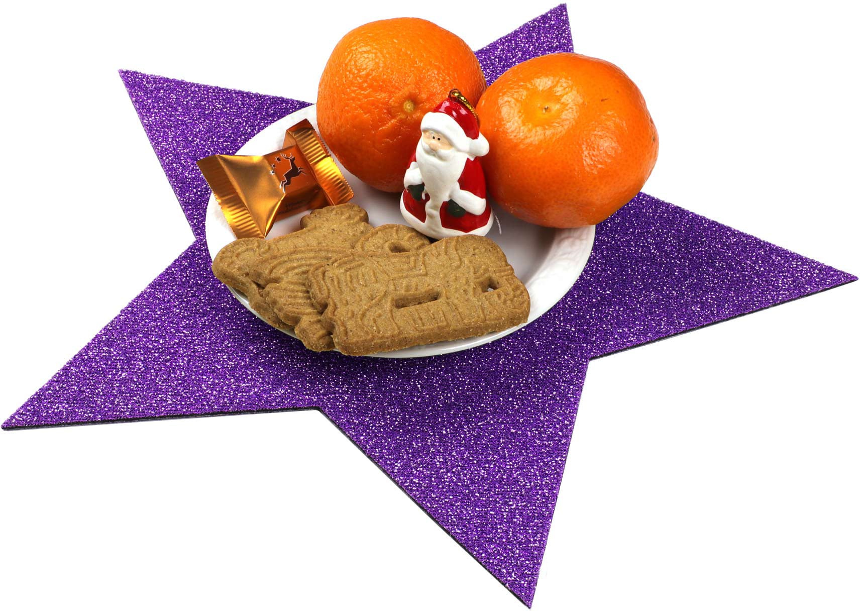 Primaflor-Ideen in Textil Platzset »Stern, Weihnachtsdeko«, (Set, 4 St.), auch ideal als Untersetzer oder Dekoration, Größe 29,5 cm