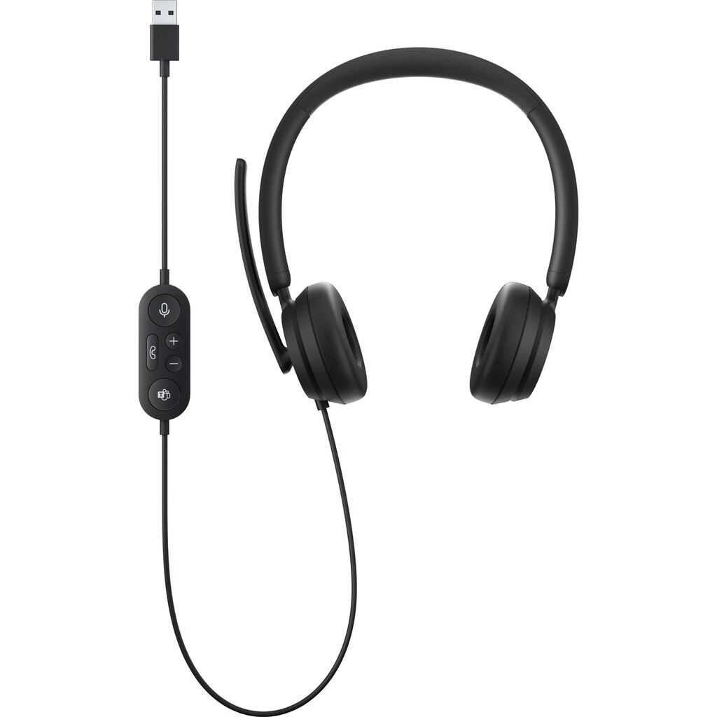 Microsoft On-Ear-Kopfhörer »Modern USB Headset«, Rauschunterdrückung-Noise-Cancelling