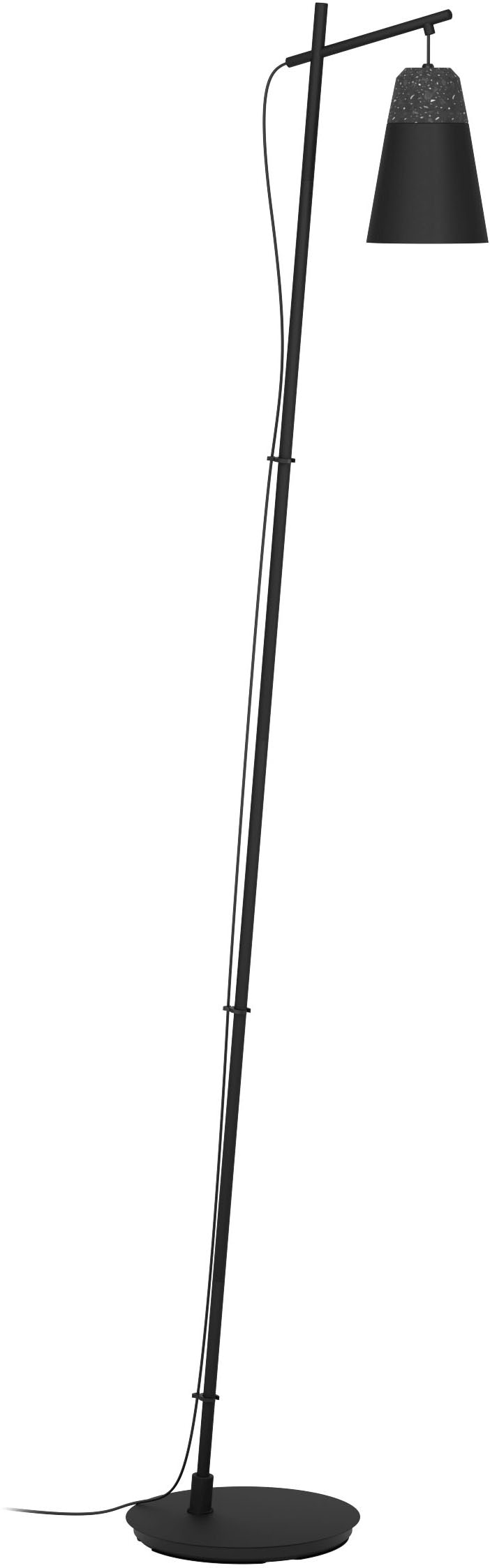 EGLO Stehlampe »CANTERRAS«, Stehleuchte in 3 | schwarz XXL mit Jahren exkl. Garantie - - aus online E27 kaufen 1X40W Stahl