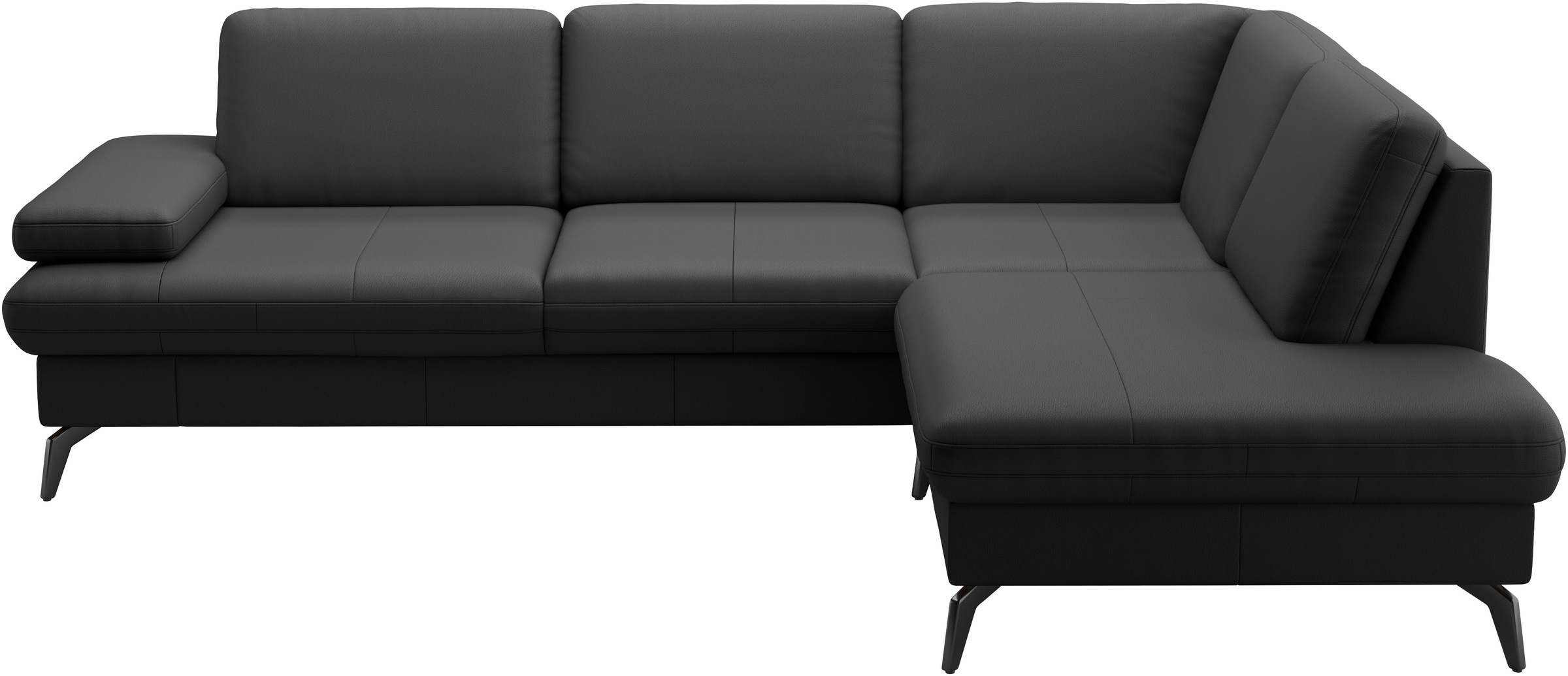 sit&more Ecksofa »Morris L-Form, inkl. Sitztiefenverstellung«, wahlweise mit Armteilverstellung, Bettfunktion & Bettkasten