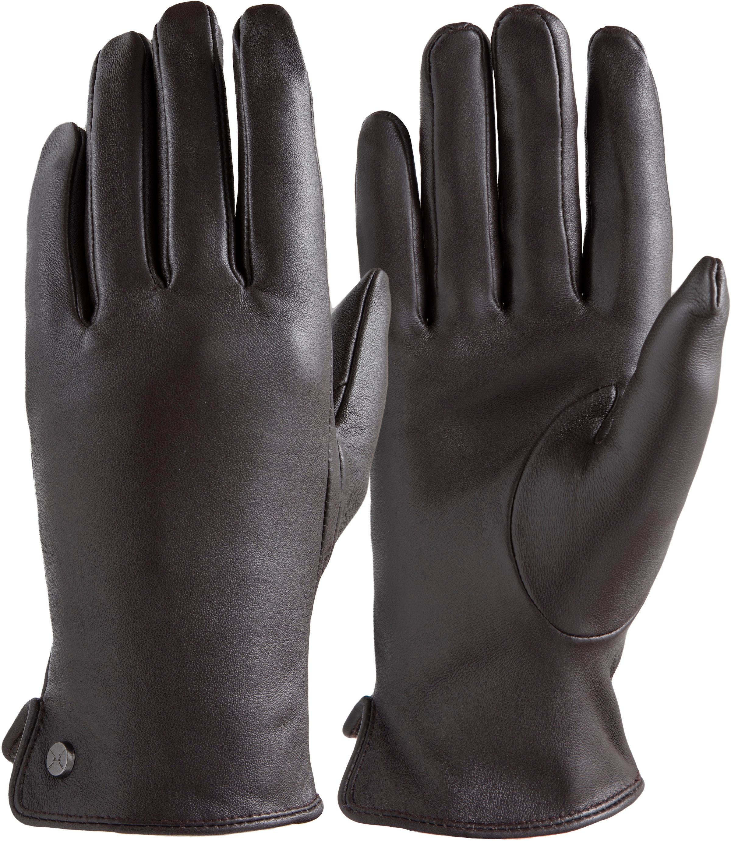 PEARLWOOD Lederhandschuhe »PAM« weiches Fleece-Innenfutter, Temperaturregulierend, Seitenschlitz
