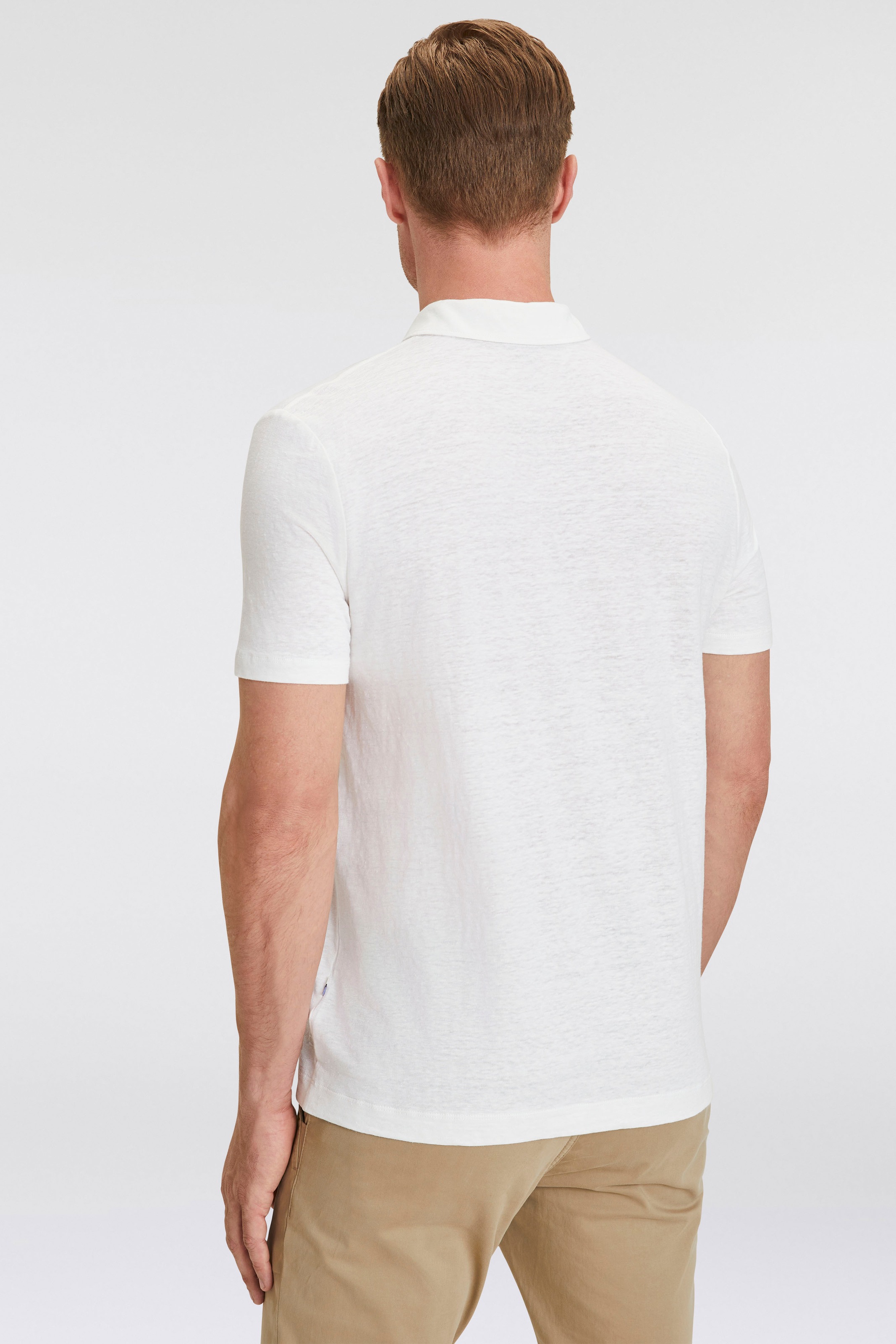 OLYMP Poloshirt »Casual«, aus Leinenmischung