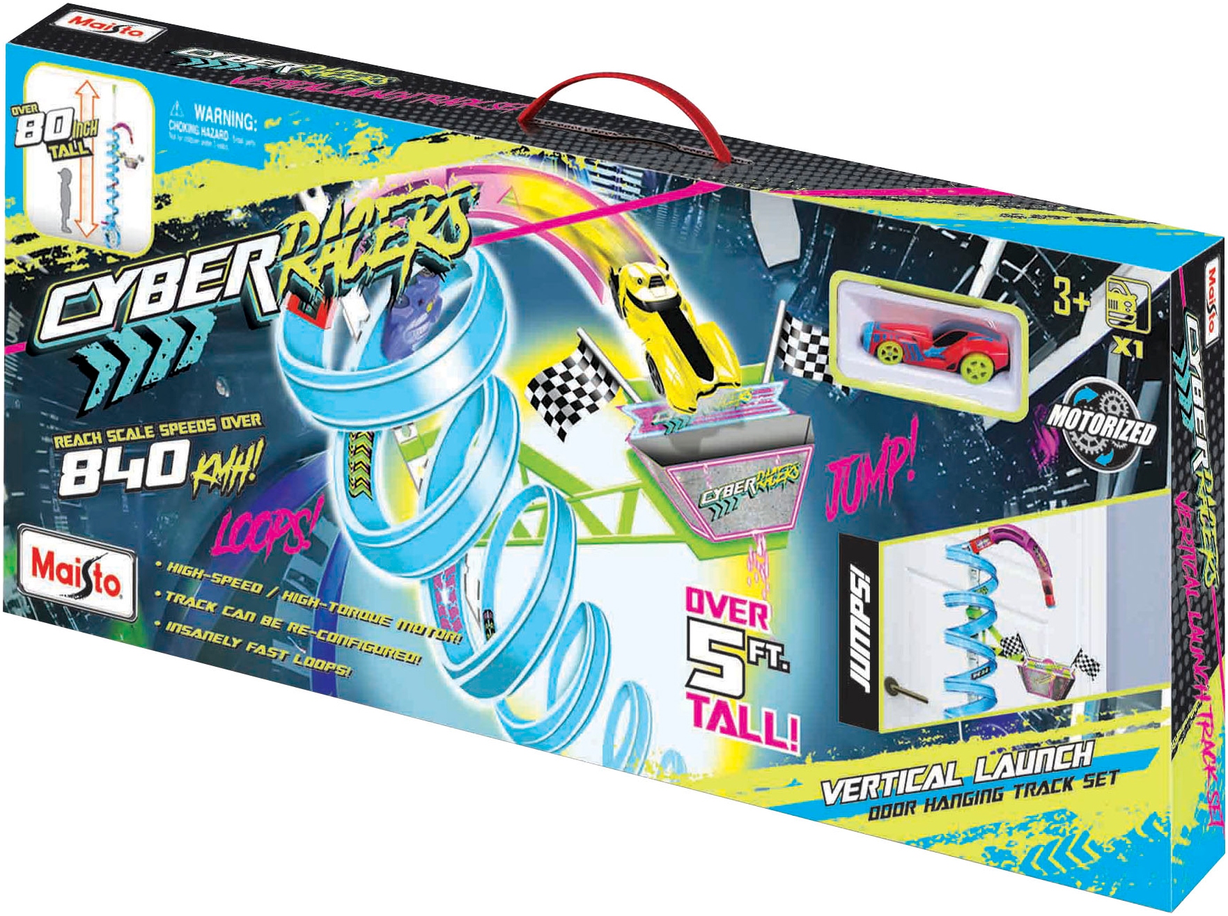 Autorennbahn »Cyber Racers Door Hoop Playset«, inklusive Fahrzeug