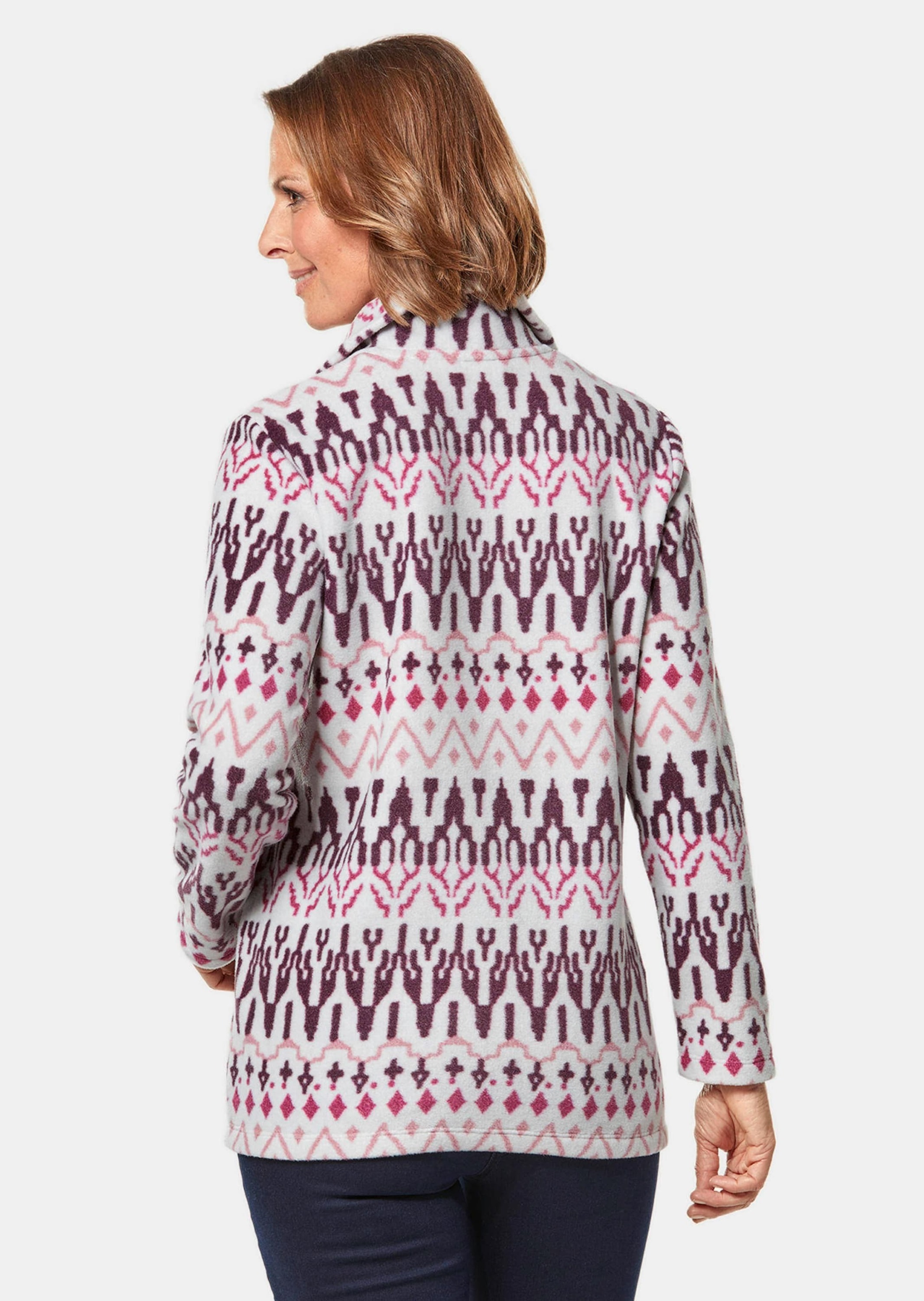 GOLDNER Sweatshirt »Kurzgröße Kuschelig warmer Fleece-Troyer«