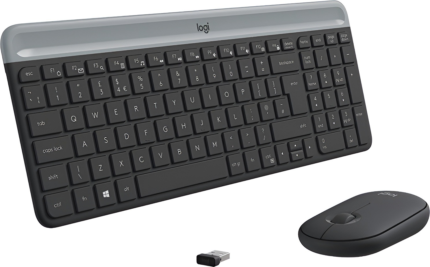 Logitech Tastatur- und Maus-Set »Wireless MK470 Slim Combo - GRAPHITE - US INT'L - INTNL«