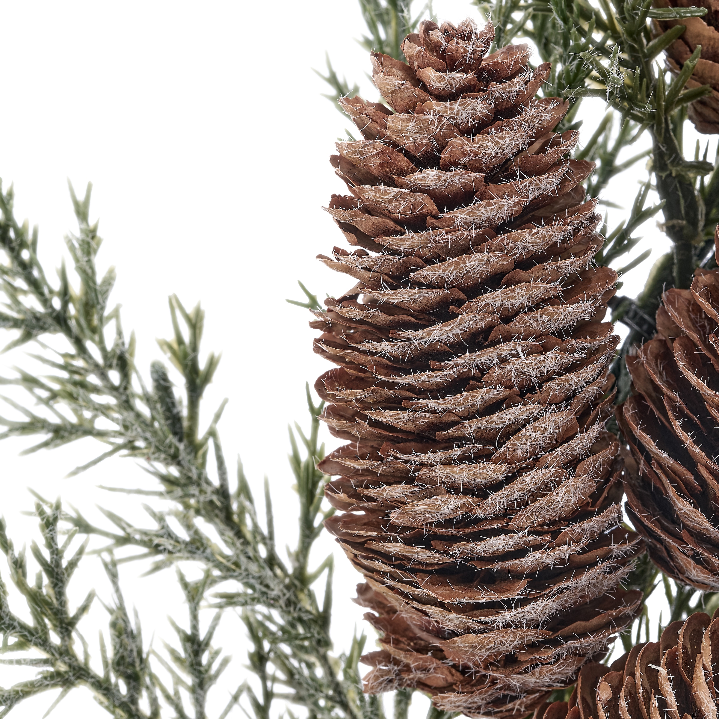 OTTO home Kunstkranz »Koniferenkranz, Weihnachtskranz ca.40cm« mit vielen Zapfen, gefrostete, leicht geeiste Optik