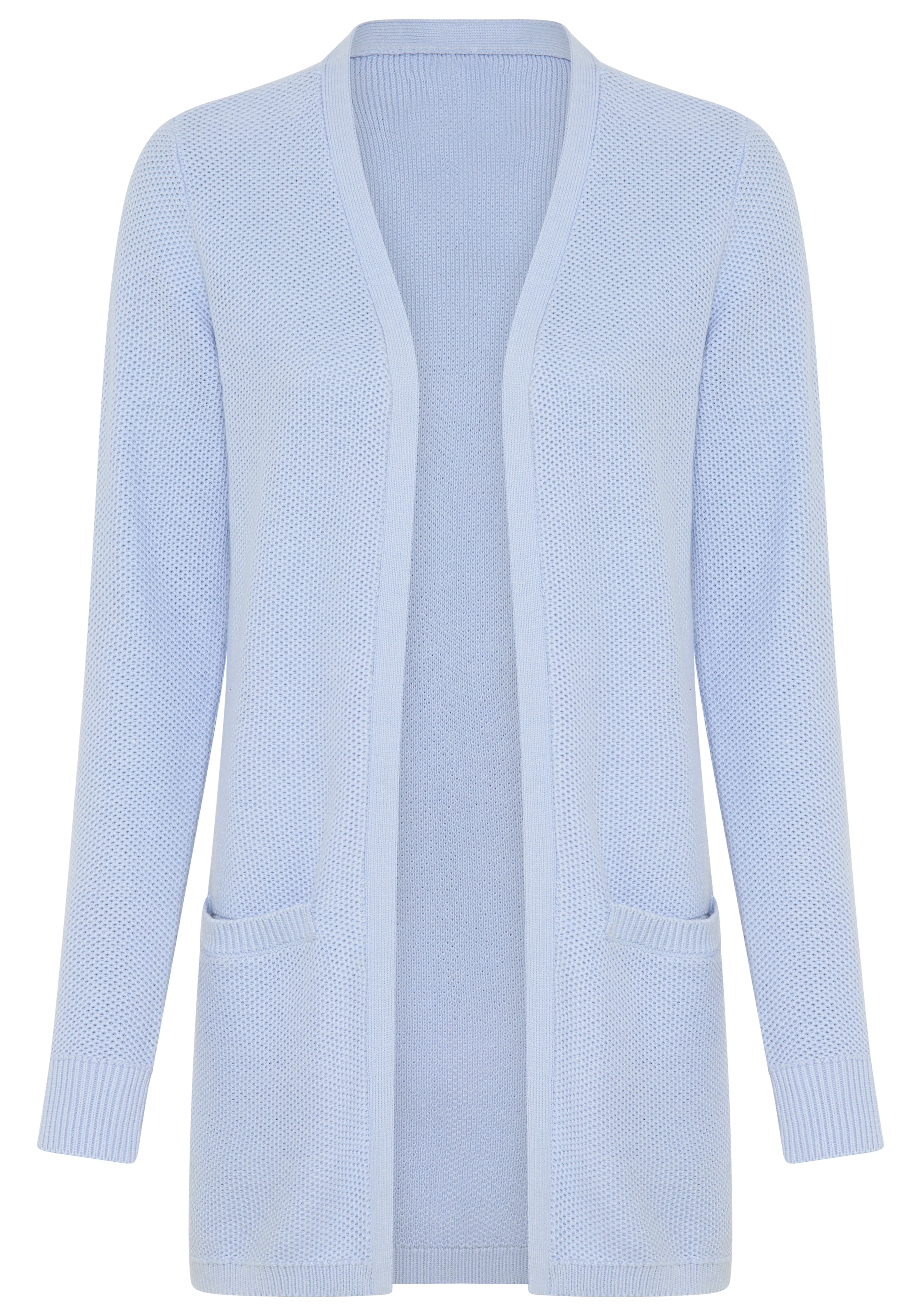 Tamaris Strickjacke mit Taschen und moderner Perlstrickstruktur