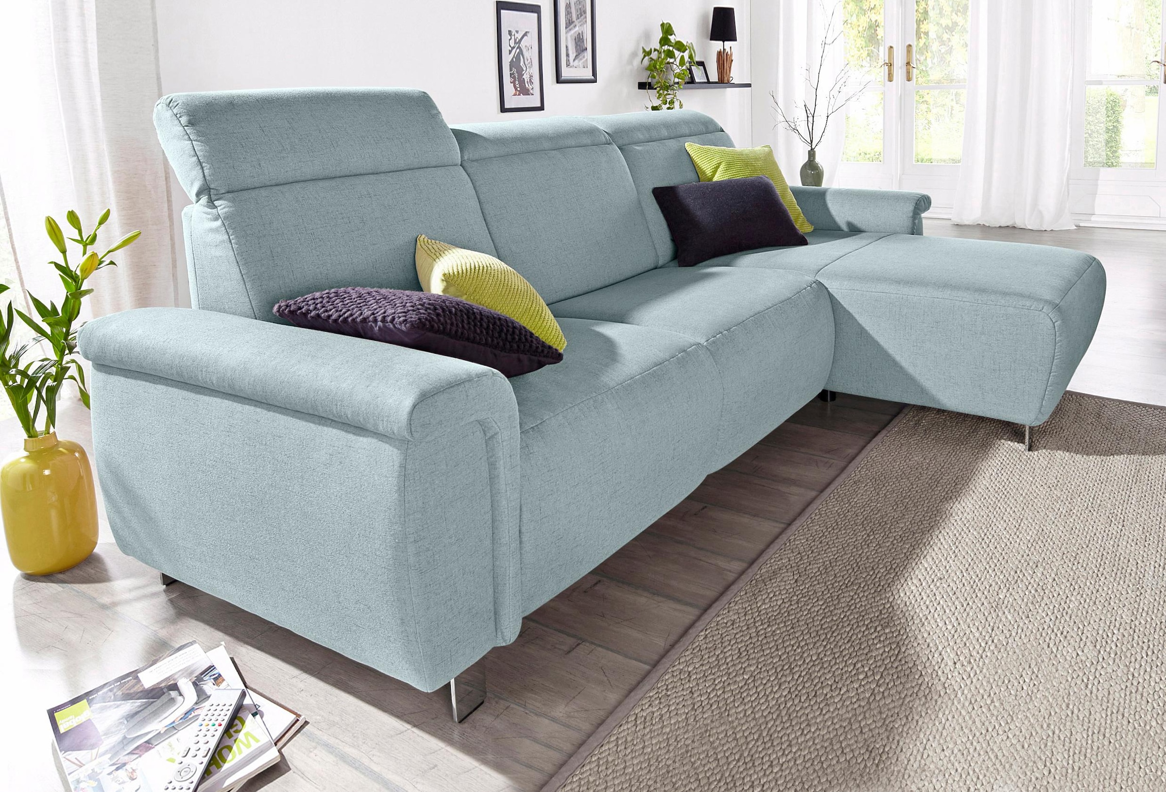sit&more Ecksofa »Township L-Form« wahlweise mit elektrischer Wallfree-Funktion