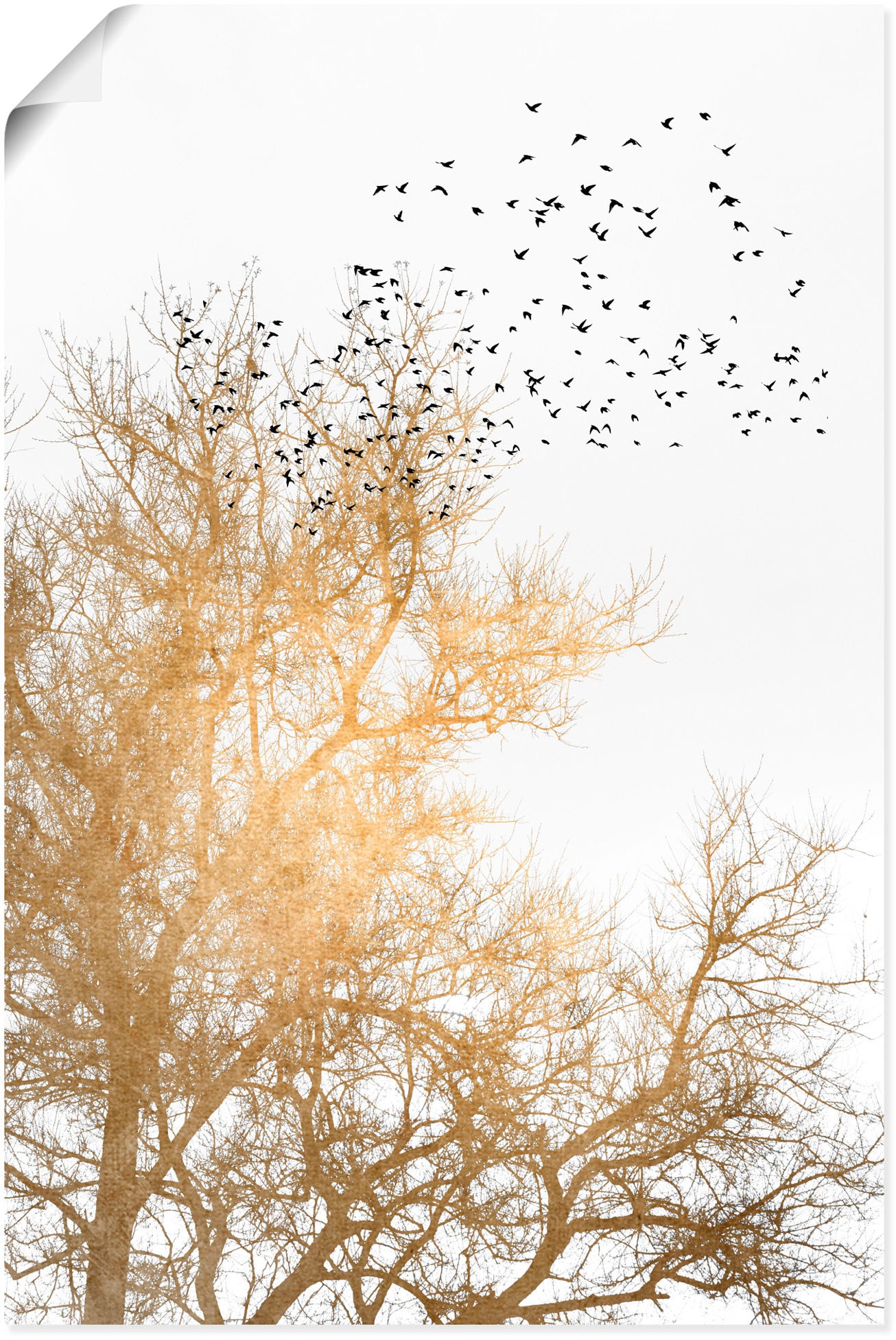 Artland Wandbild »Goldener Himmel«, versch. St.), Poster Alubild, auf Größen als oder bestellen in Himmelsbilder, Wandaufkleber (1 Leinwandbild, Rechnung
