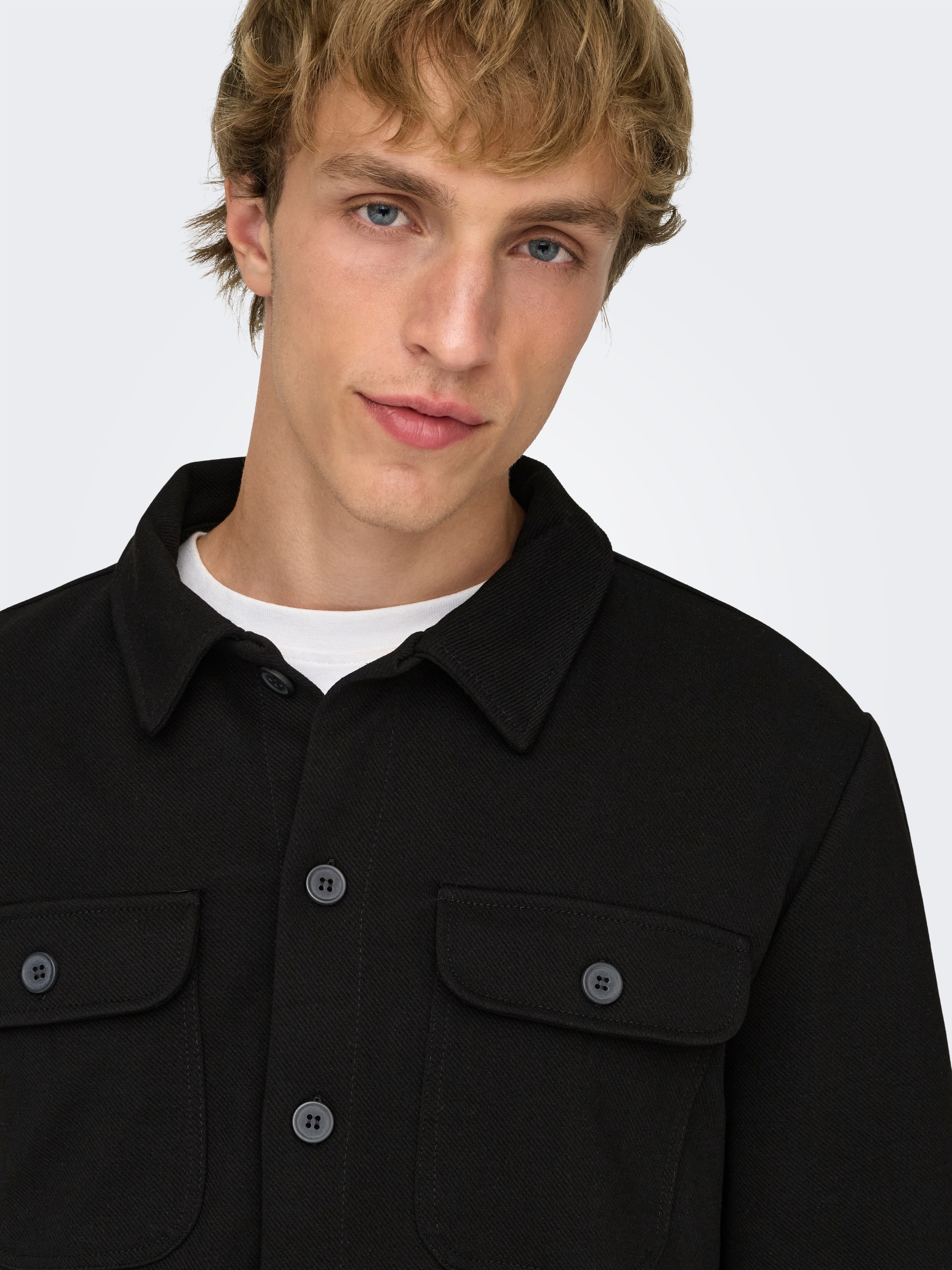 ONLY & SONS Langarmhemd »ONSNEWKODYL OVERSHIRT SWEAT NOOS«
