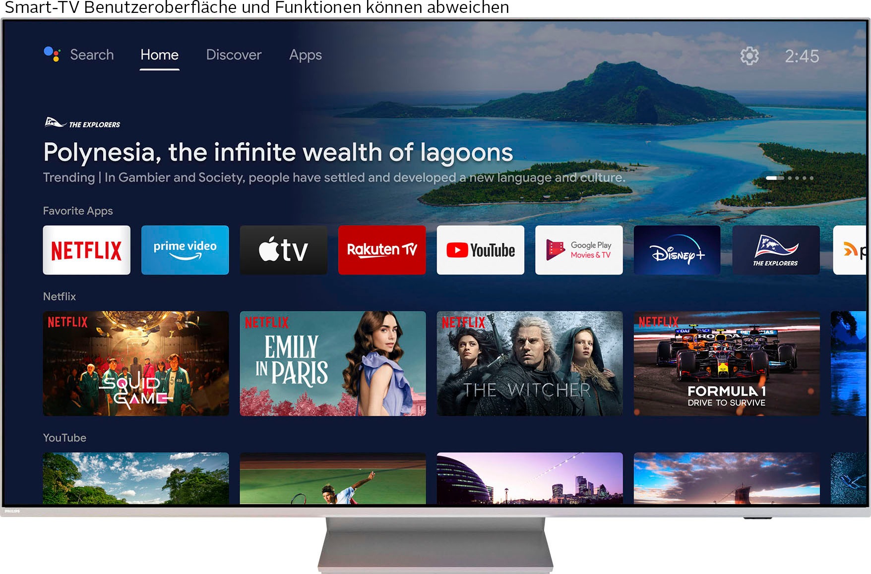 Philips LED-Fernseher »65PUS8807/12«, 4K Ultra HD, Android TV-Smart-TV-Google TV