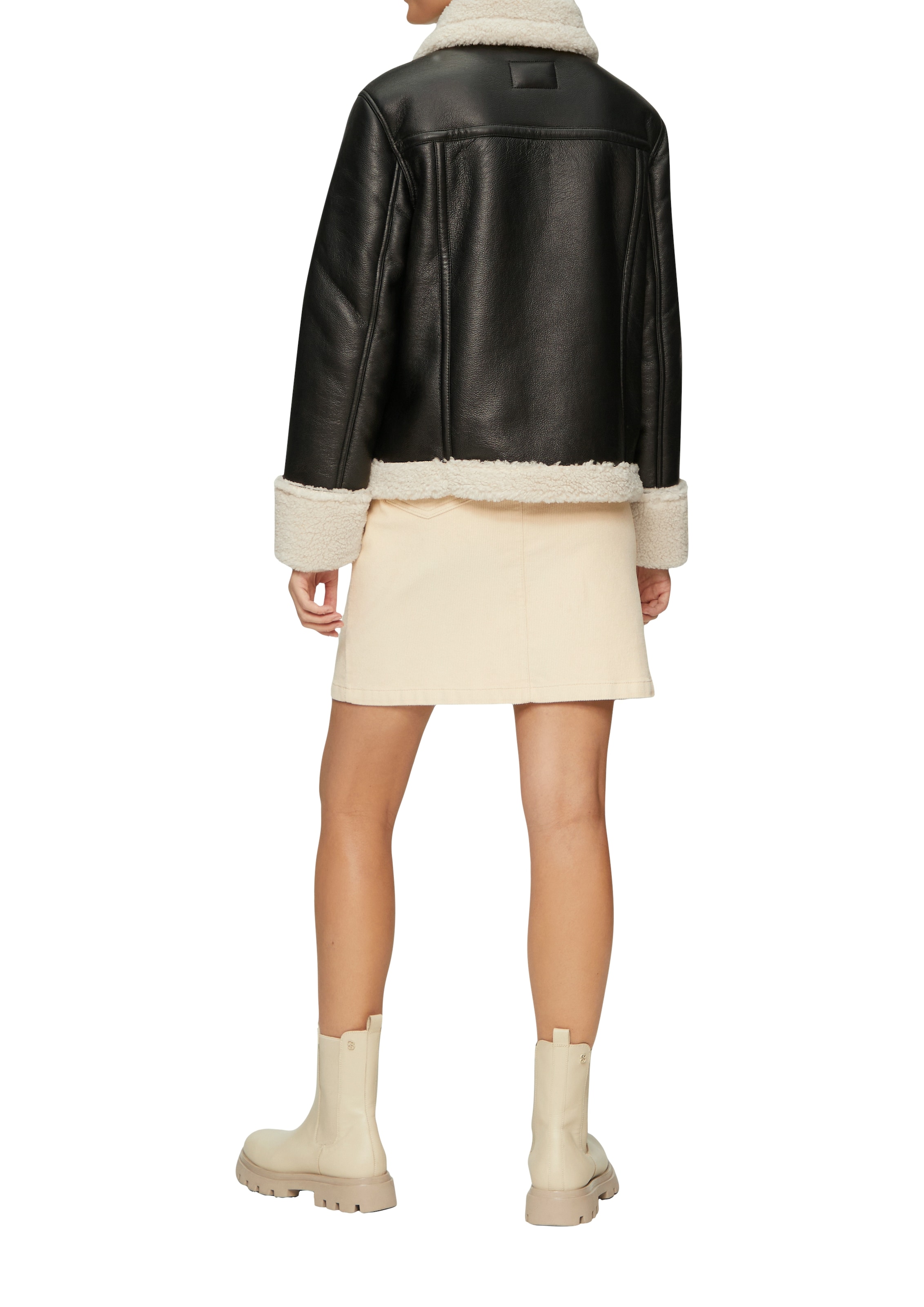 s.Oliver Bikerjacke, ohne Kapuze, mit Umschlagkragen