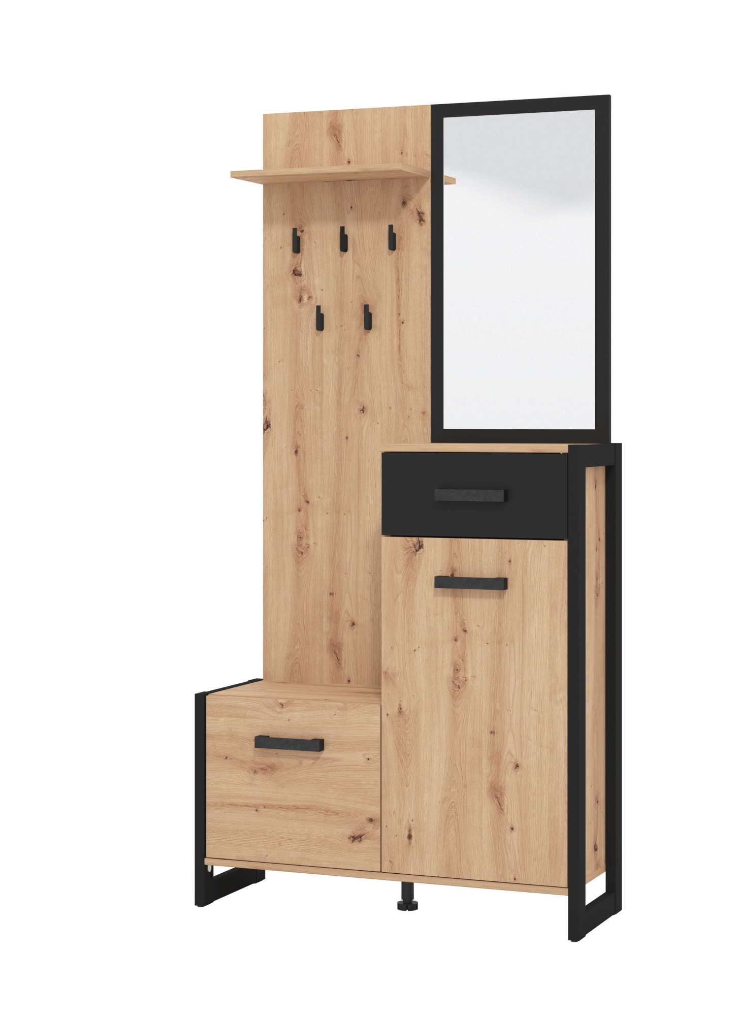 INOSIGN Garderoben-Set »Oleron Kompaktgarderobe, Flurgarderobe, Dielenschrank«, (Komplett-Set), Schrank, Schuhschrank, Wandschrank, in modernen Farben