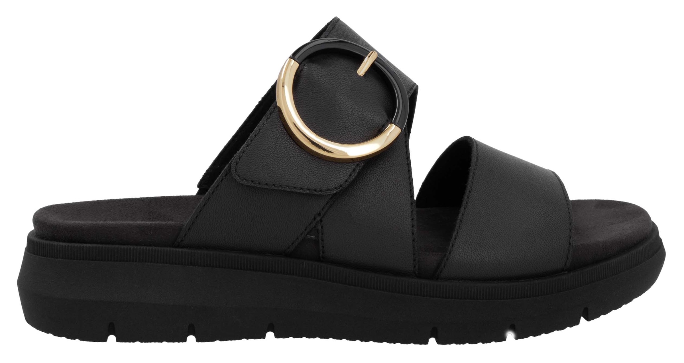 Remonte Pantolette, Keilabsatz, Sommerschuh, Bequemschuh mit Klettverschluss