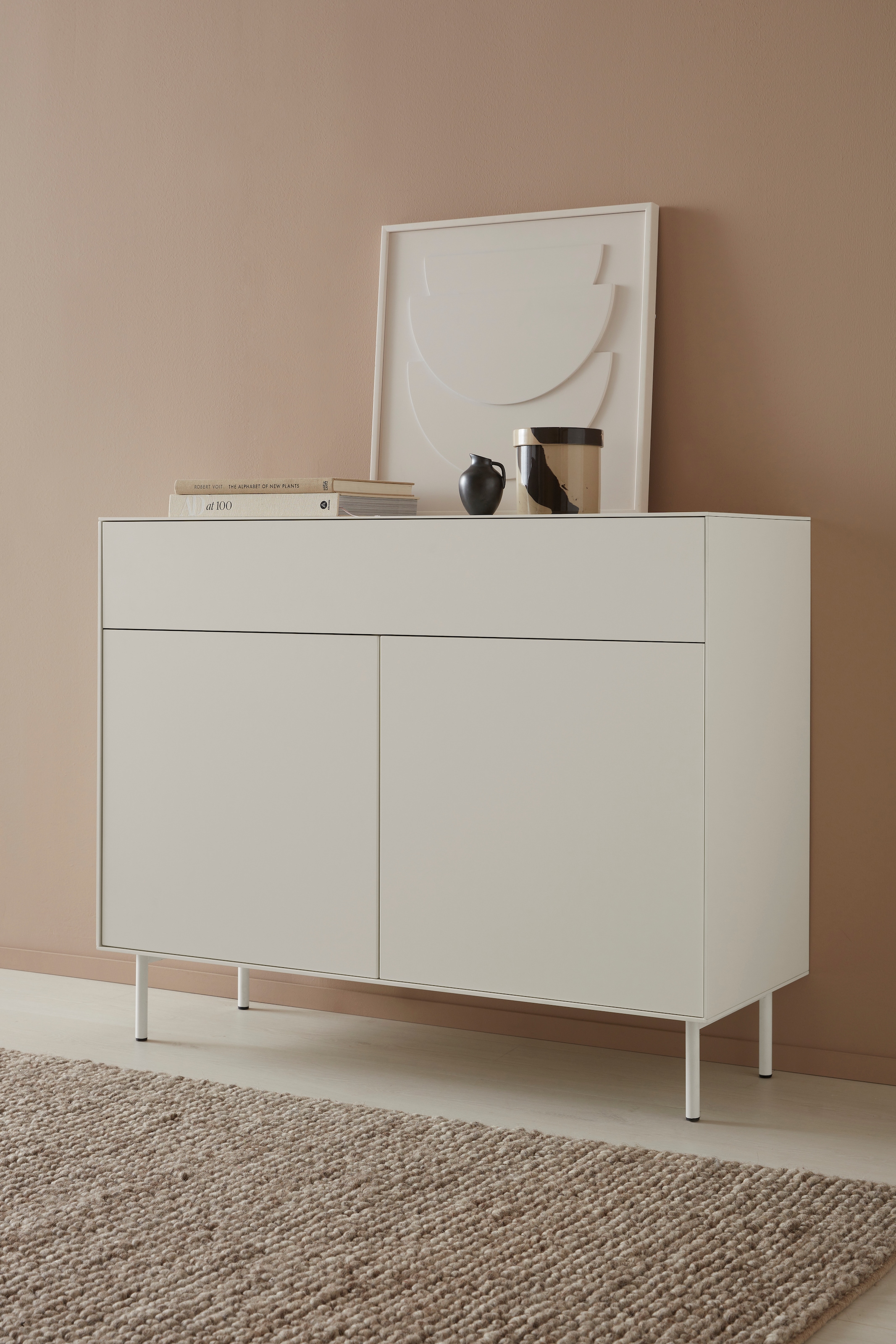 Sideboard »Essentials«, Breite: 112cm, MDF lackiert, Push-to-open-Funktion