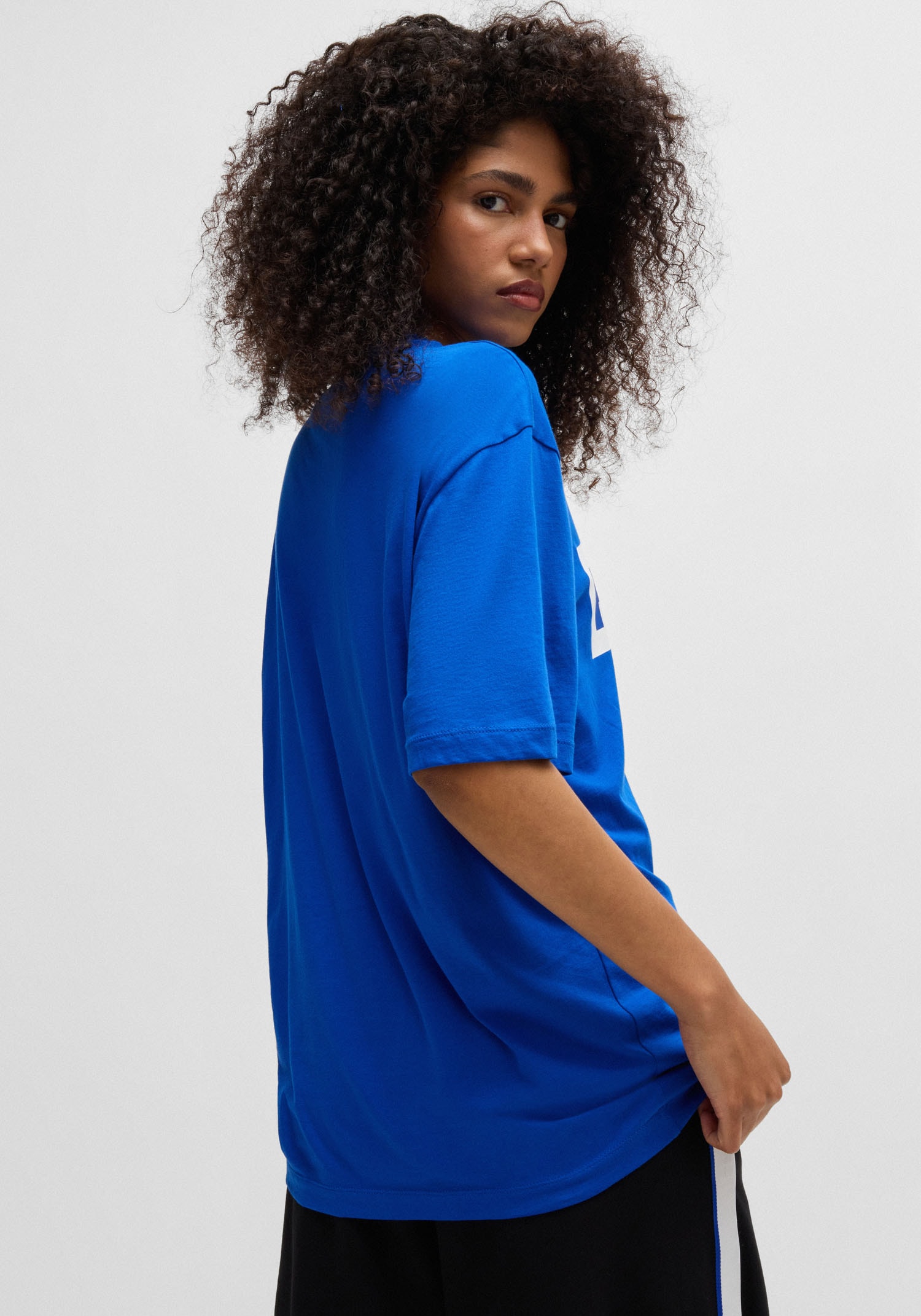 HUGO Blue T-Shirt »Nico«, mit großem Logo-Print, Unisex