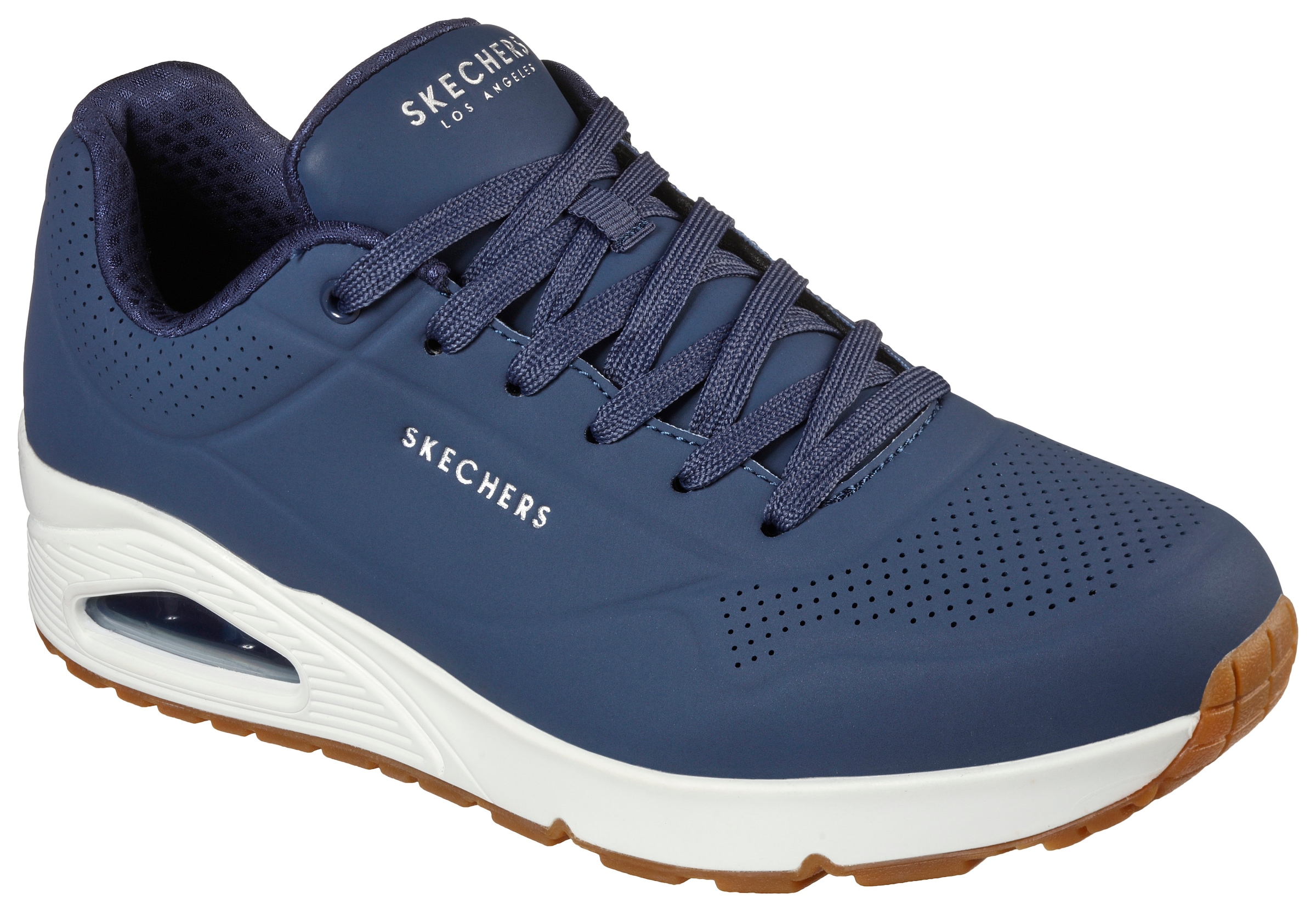 Skechers Sneaker »Uno - Stand on Air«, Freizeitschuh, Halbschuh, Schnürschuh mit Air-Cooled Memory Foam