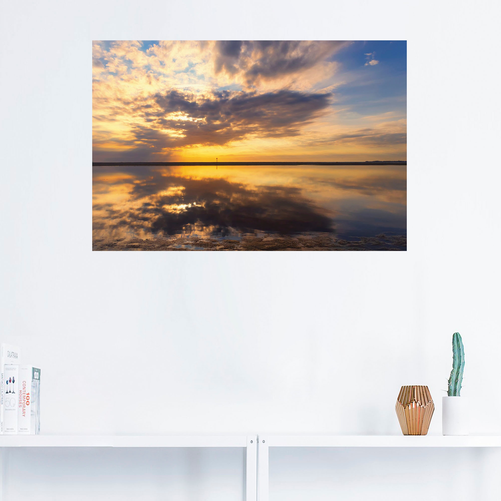 Artland Wandfolie »Abendstimmung«, Bilder vom Sonnenuntergang & -aufgang, (1 St.), selbstklebend