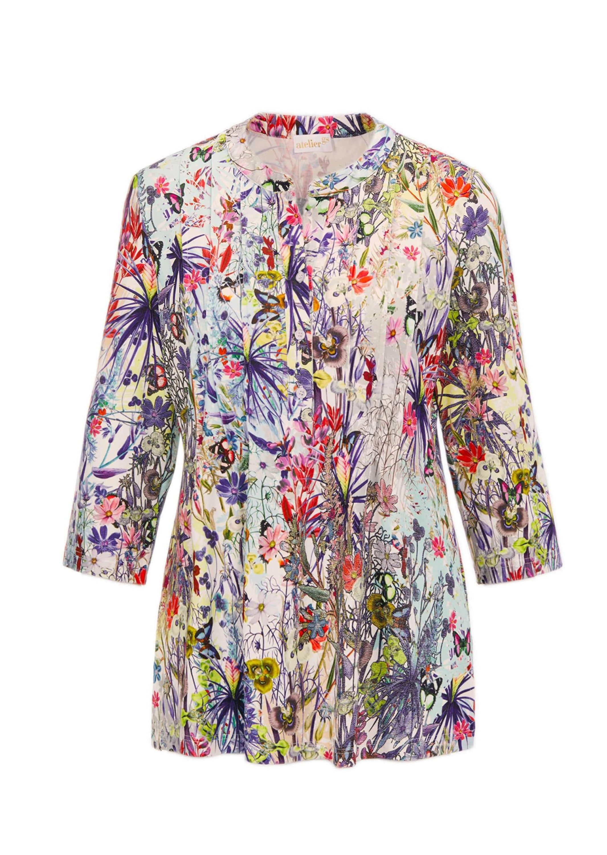 GOLDNER Print-Shirt »Kurzgröße Figurschmeichelndes Drucktunika-Shirt« Ohne