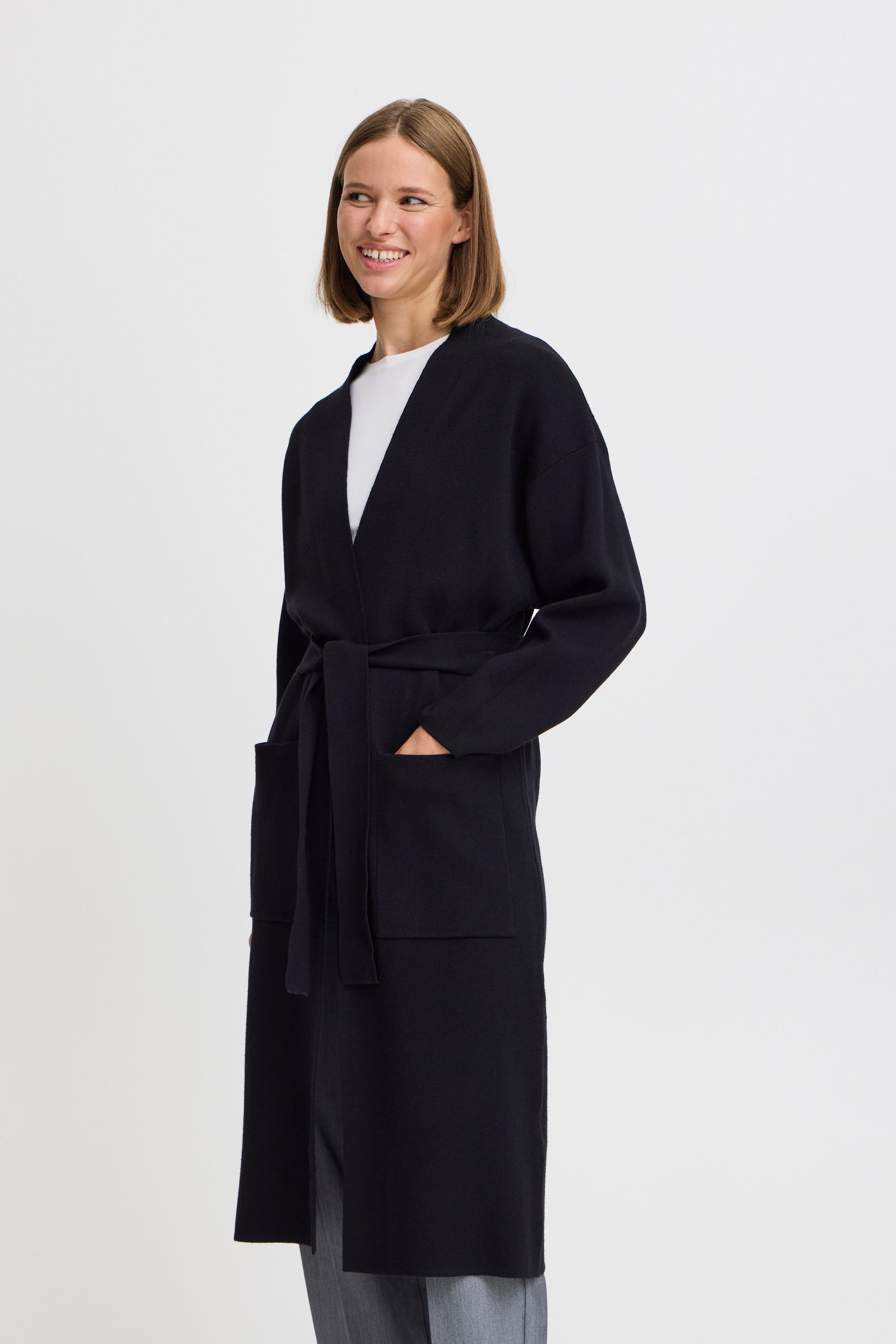 b.young Strickjacke »Strickjacke BYMIRAN LONG CARDIGAN -«