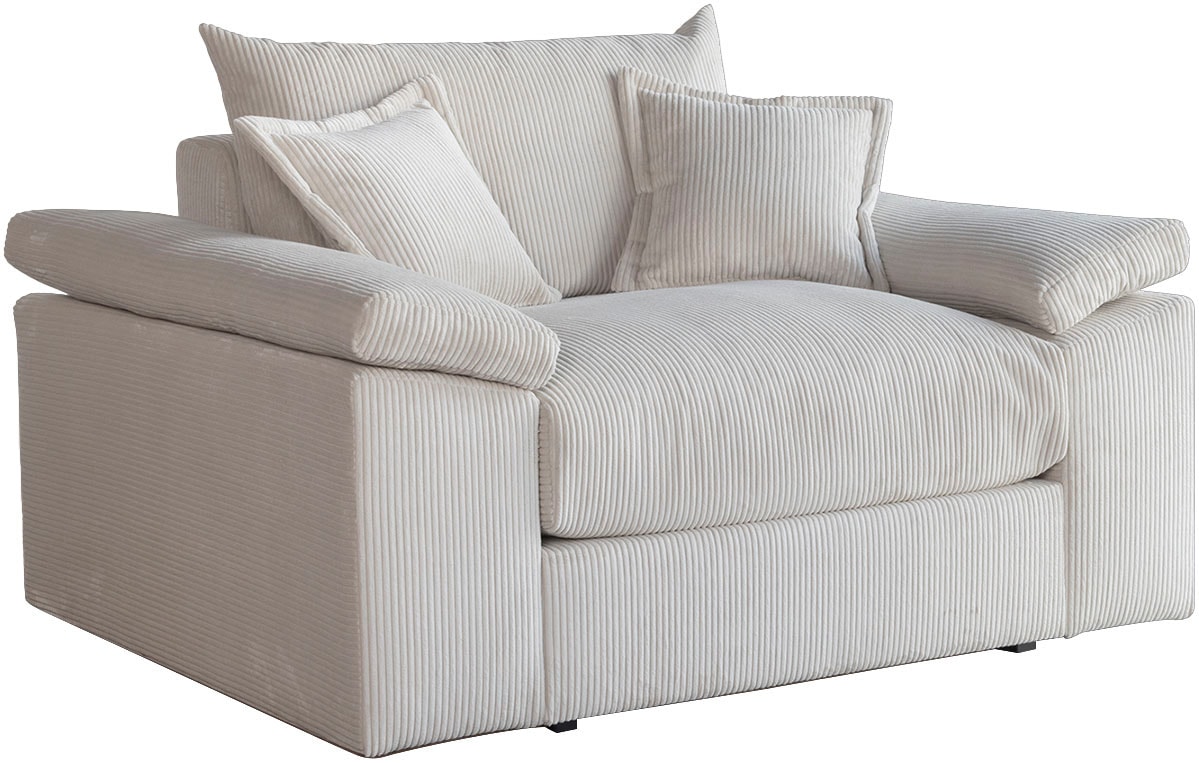 Home affaire XXL-Sessel »Soft&Cosy«, in Cord, inklusive 2 Zierkissen