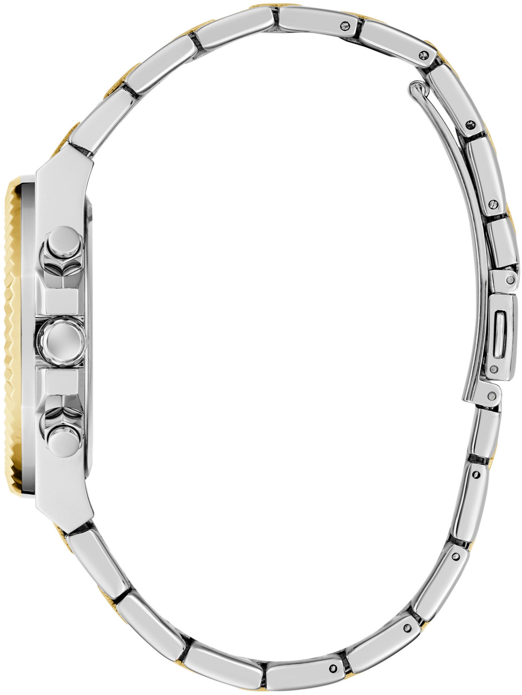 Guess Multifunktionsuhr »EQUALITY«, Quarzuhr, Armbanduhr, Damen, Herren, unisex, Datum, Edelstahlarmband