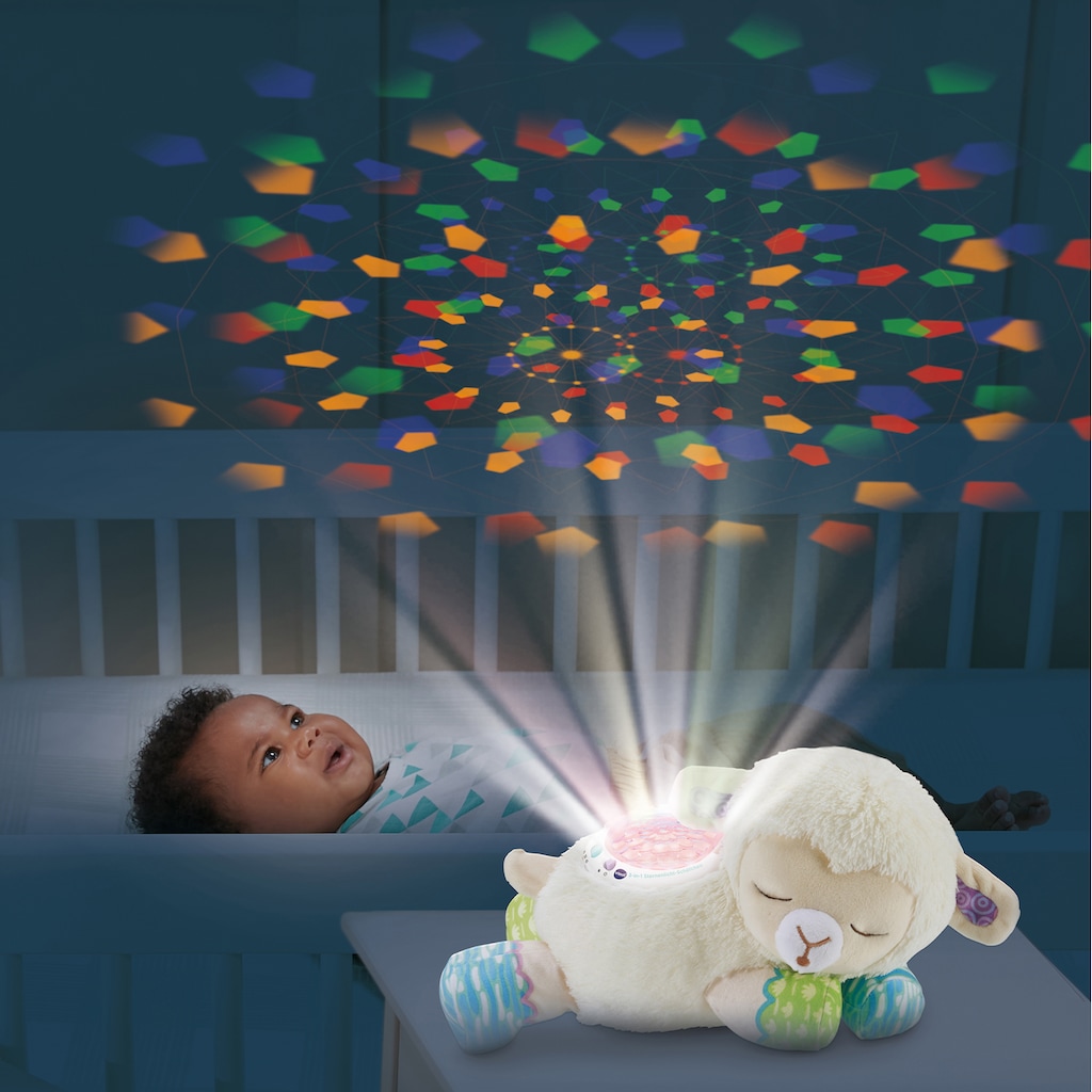 Vtech® Kuscheltier »Vtech Baby, 3in1 Sternenlicht-Schäfchen«, mit Licht- und Soundeffekten