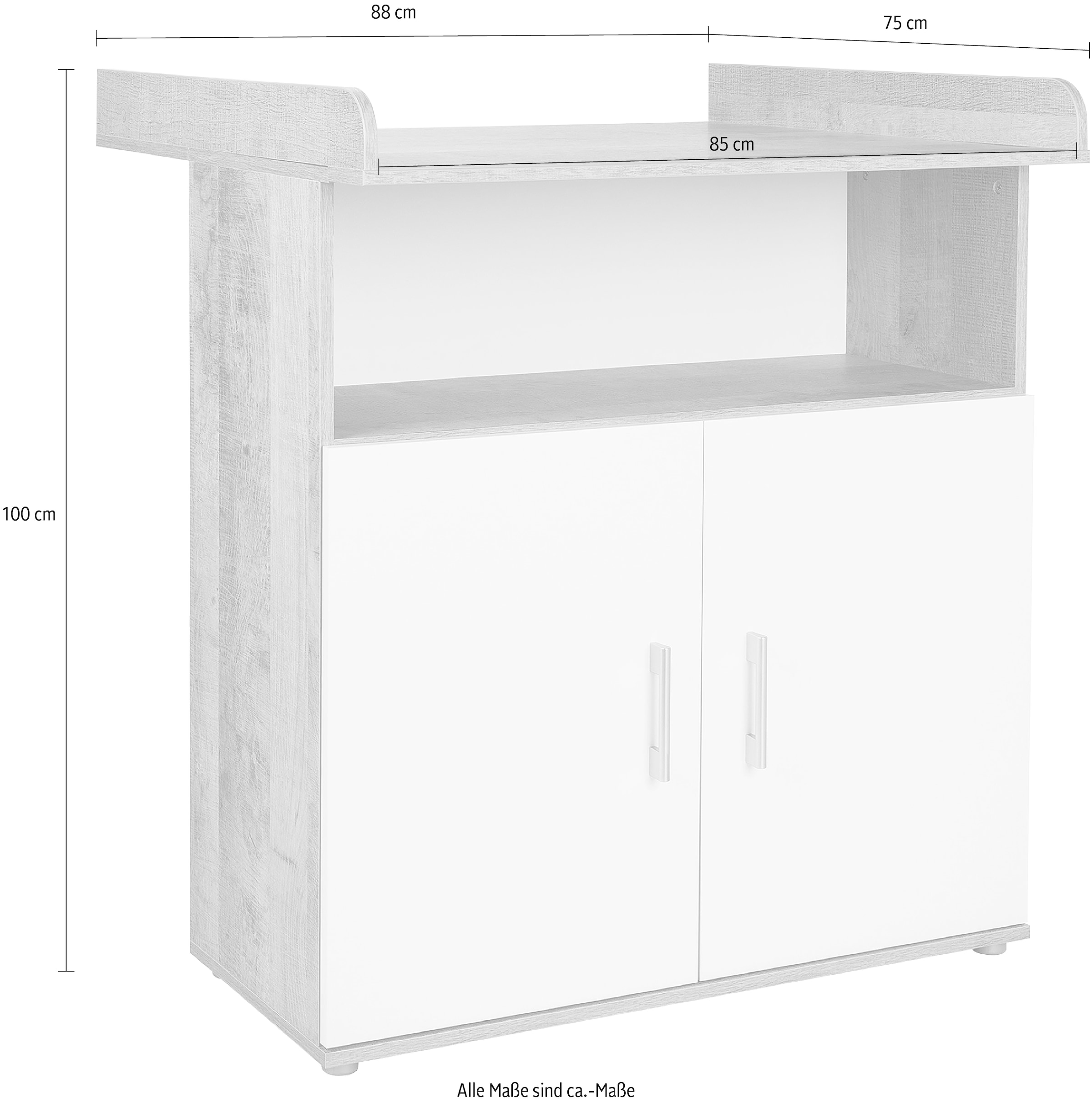 Lüttenhütt Wickelkommode »Henning«, bis 15 kg, 88 cm