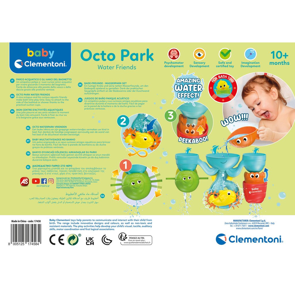 Clementoni® Badespielzeug »Baby Clementoni, Bade-Freunde Wasserpark-Set«