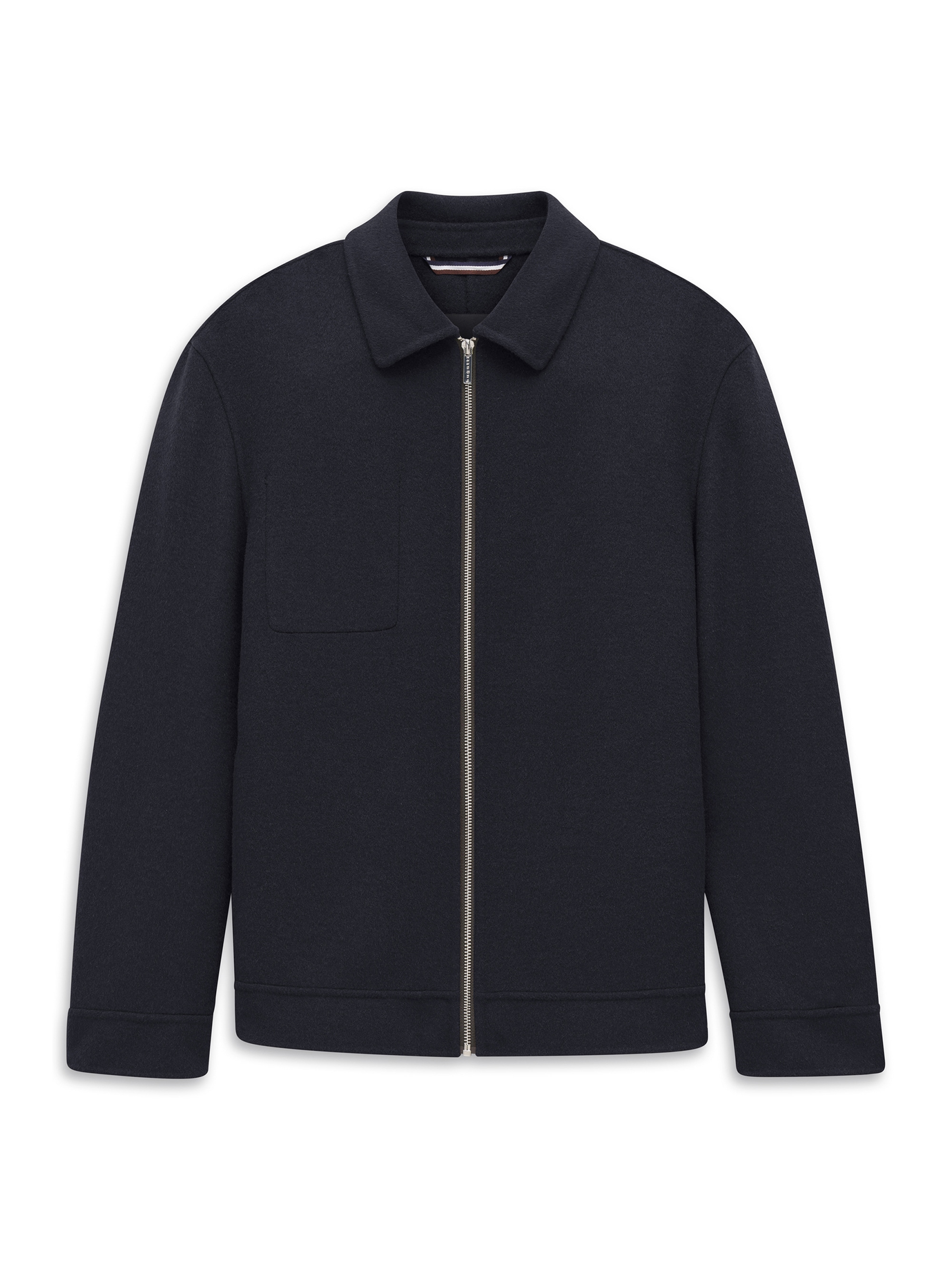 bugatti Blouson »Regular Fit« ohne Kapuze Regular Fit Wolle Handmade Umlegekragen